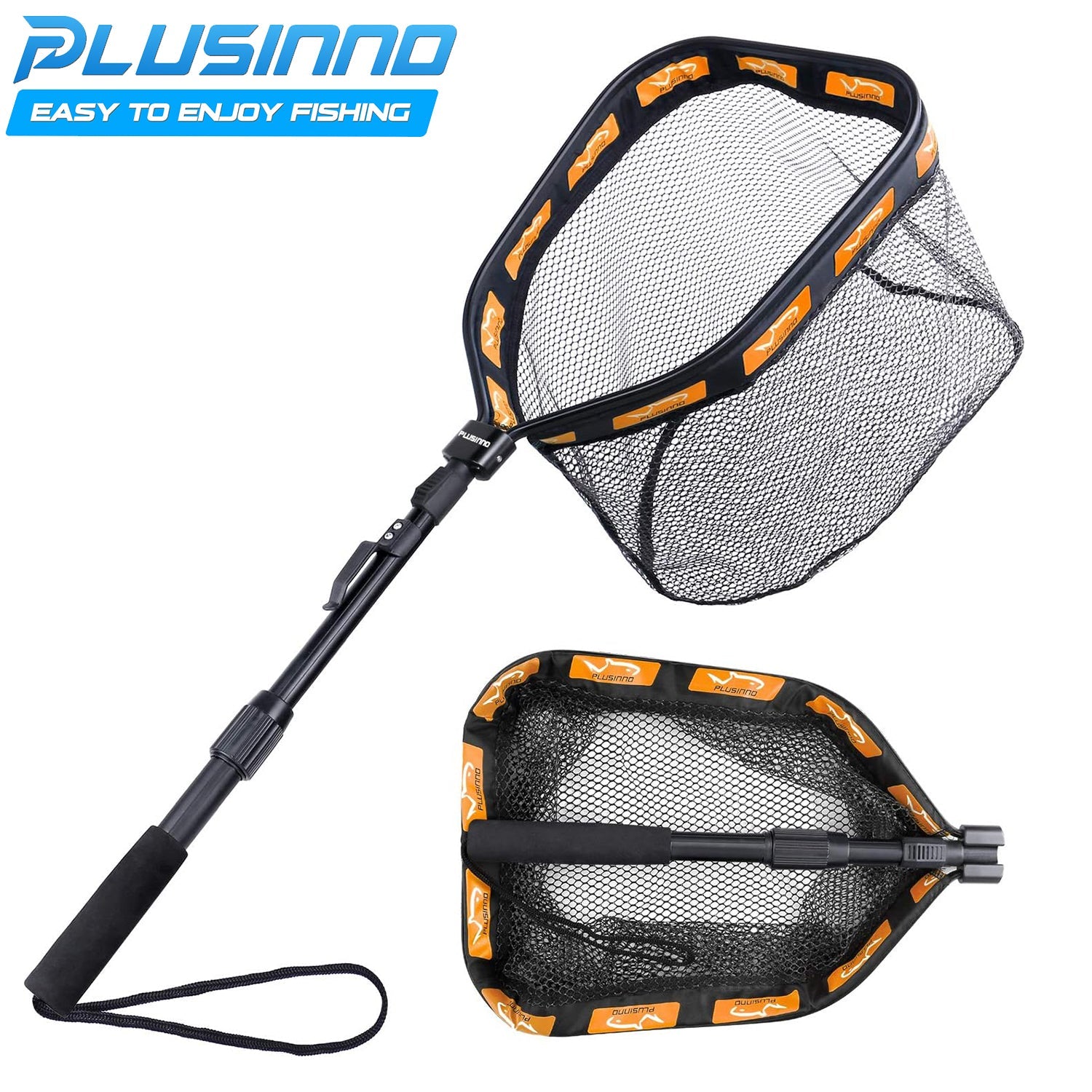 best folding fish landing net LBW Rubber Fishing with Handle, Saltwater or Freshwater Collapsible Kayak Fishing Net, Catfish, Bass, Trout Net A compact fishing net that unfolds in a snap Amazon Best Folding Fishing Net