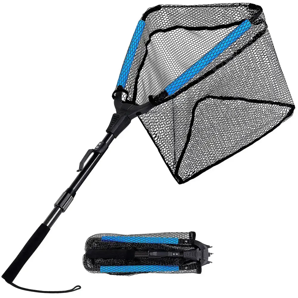 PLUSINNO FN4 Triangular Floating Fish Landing Net with Telescopic