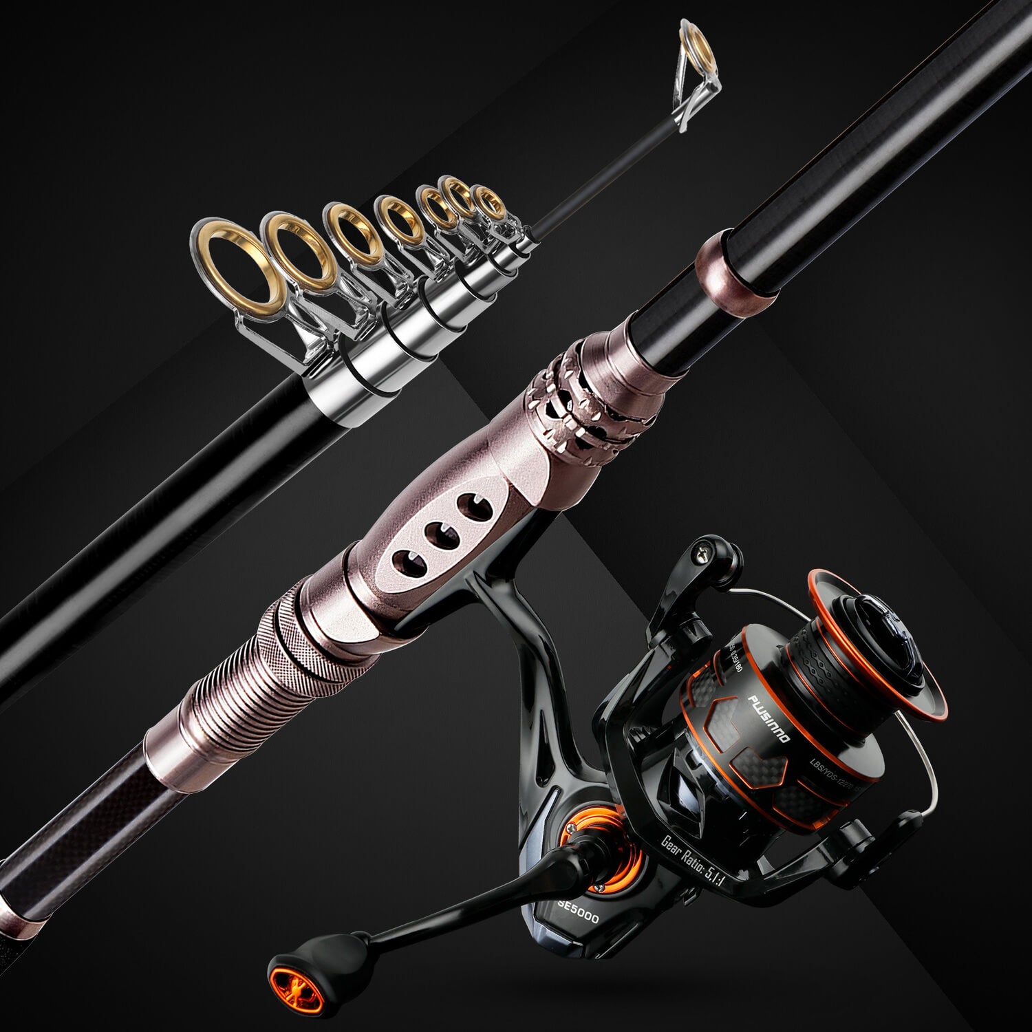 Plusinno Fishing Rod and Reel Combos 