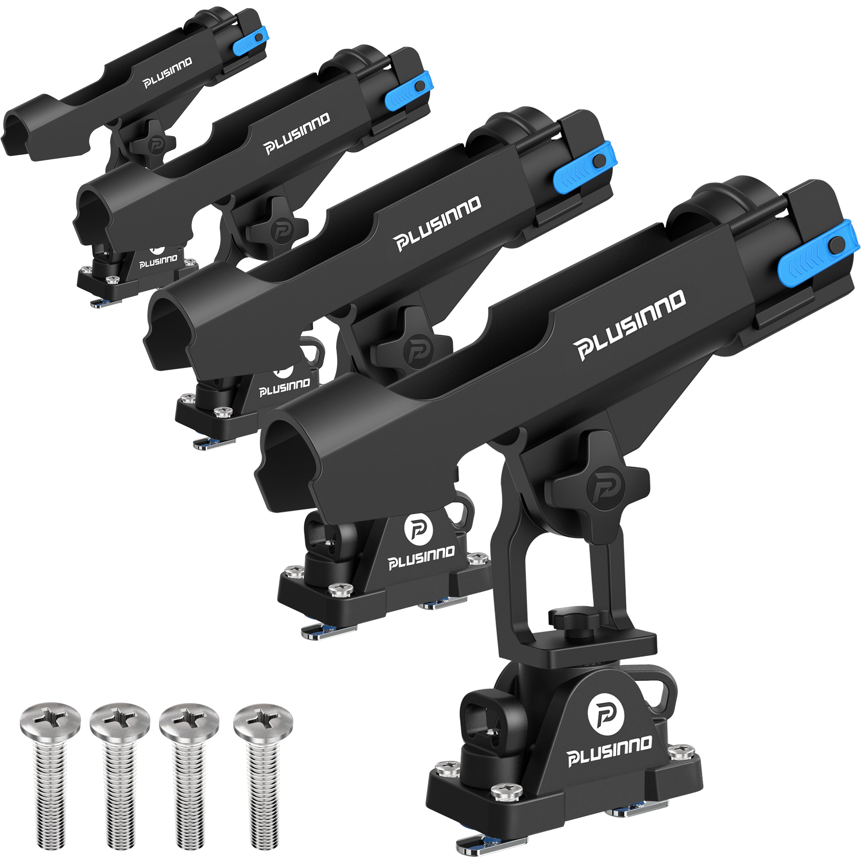 PLUSINNO 2 in 1 Fishing Rod Holders for Boat (Track not included).