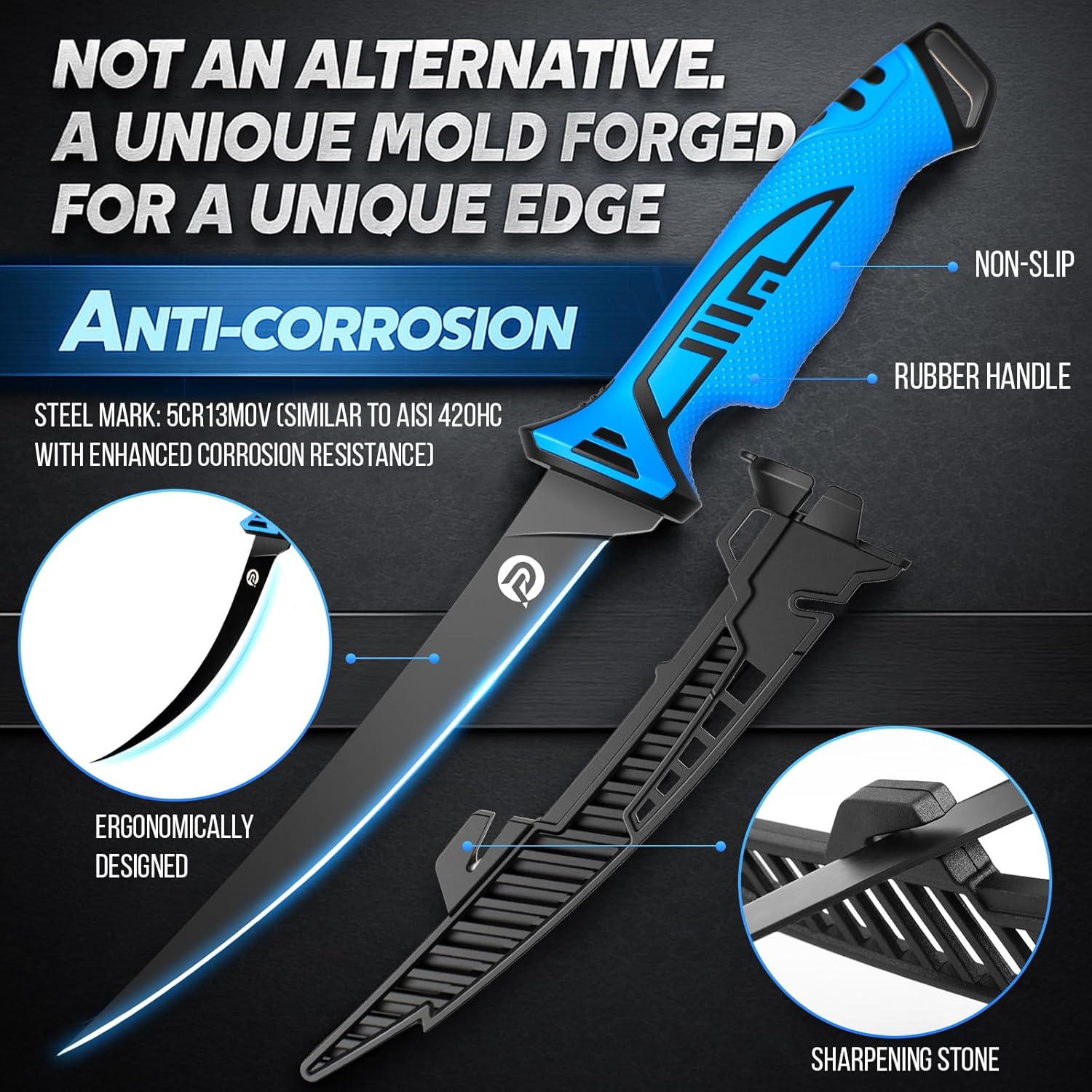 PLUSINNO Fishing Gear, Fishing Tools, Fishing Accessories, Fishing Knife, Corrosion Resistant Fishing Pliers Kit, Floating Fish Lip Gripper Fishing Gifts for Men, Gifts for Fishermen