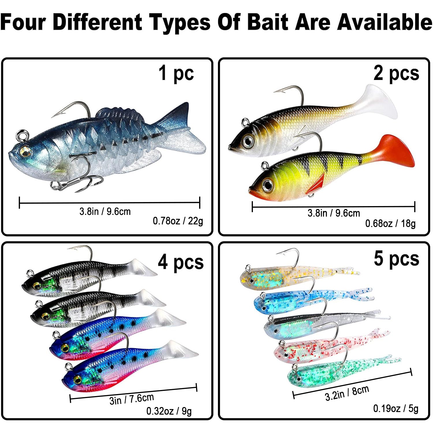 PLUSINNO Fishing Lures, Trout Pike Walleye Bass Fishing Jig Heads,