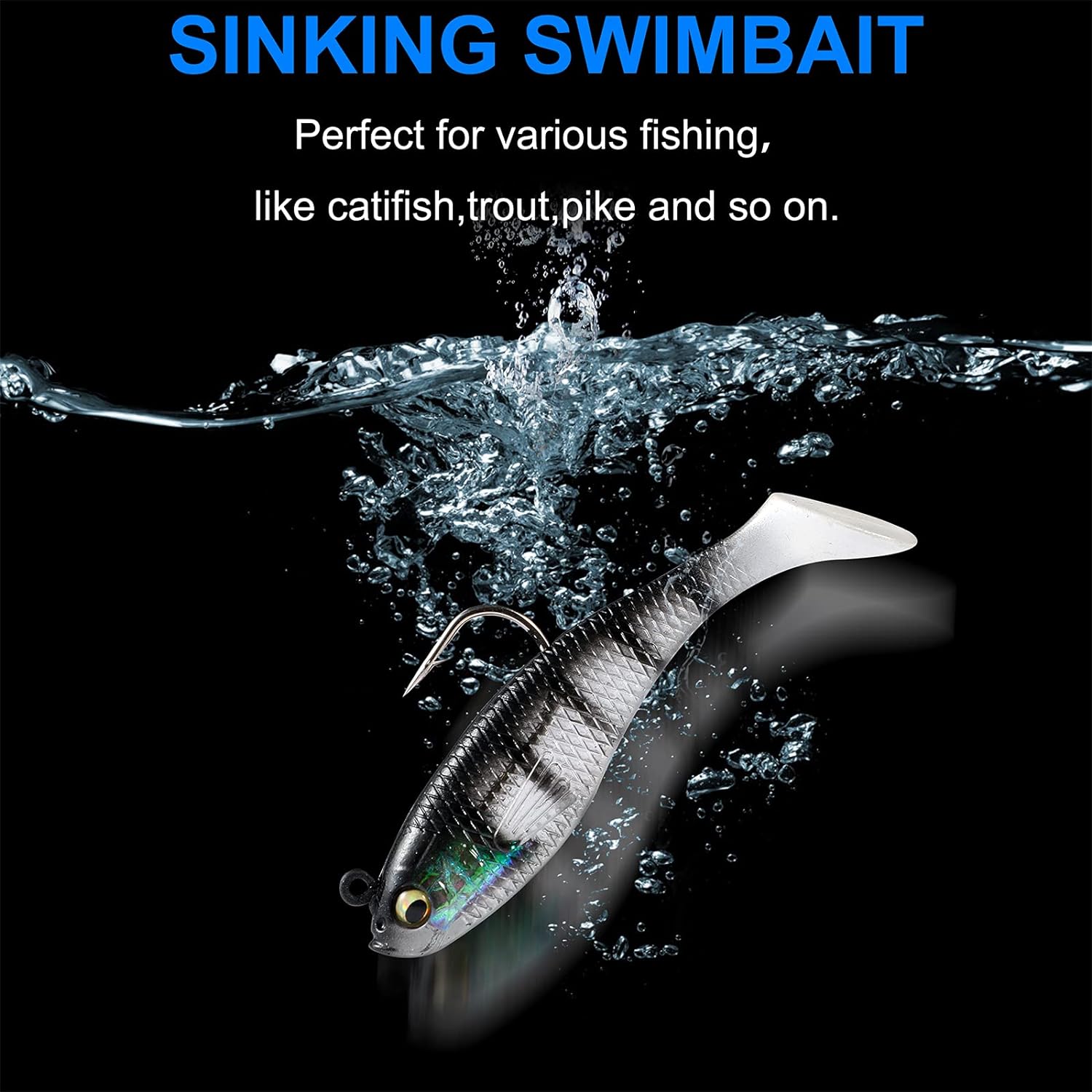 PLUSINNO Fishing Lures, Trout Pike Walleye Bass Fishing Jig Heads,