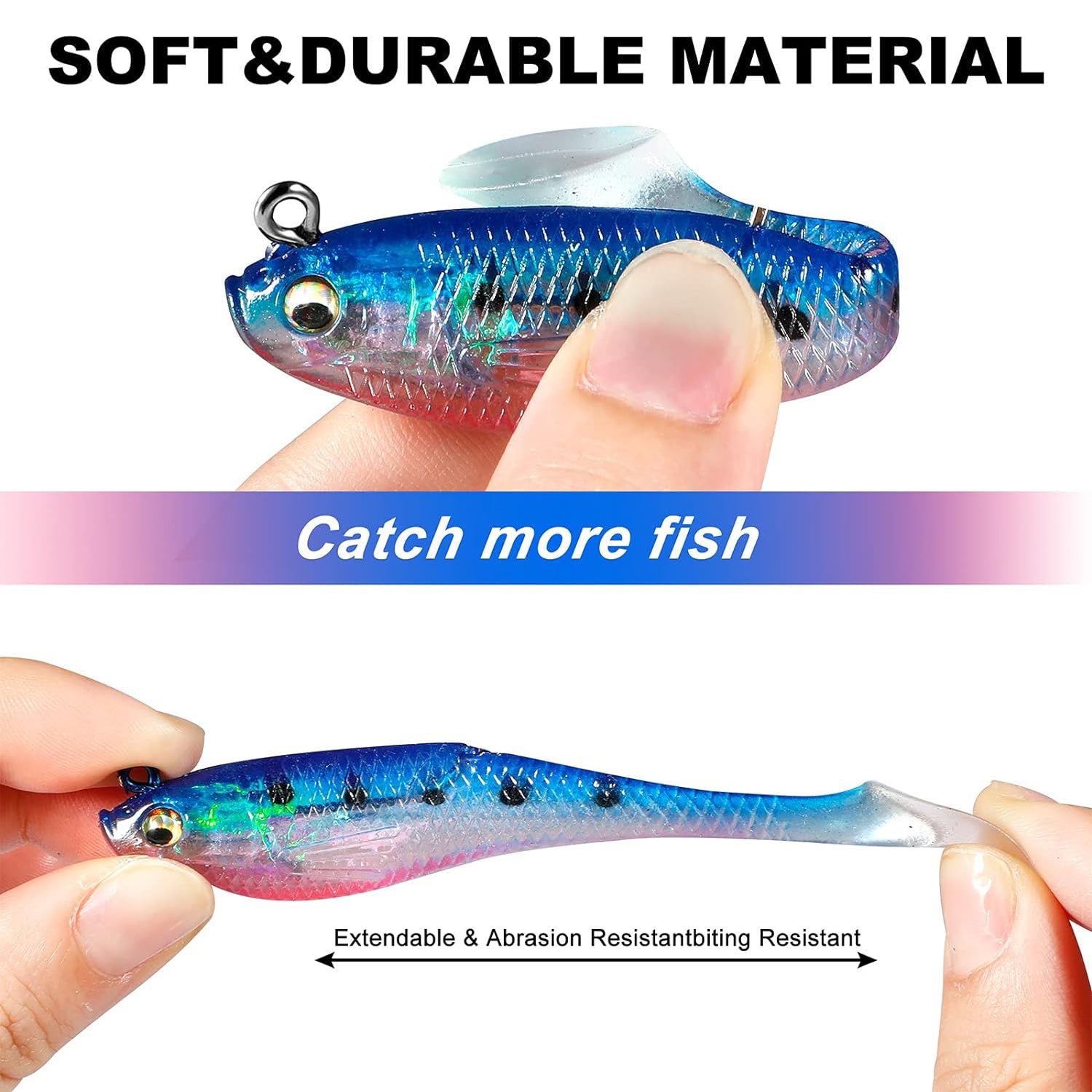 PLUSINNO Fishing Lures, Trout Pike Walleye Bass Fishing Jig Heads,