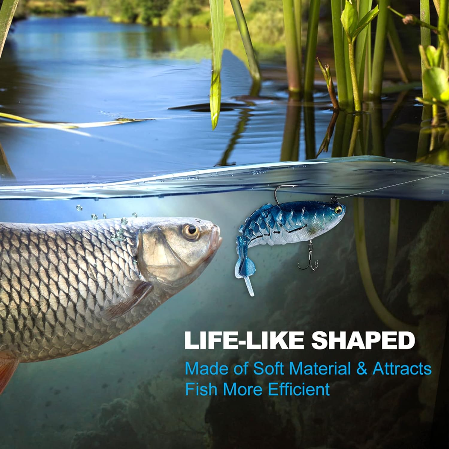 PLUSINNO Fishing Lures, Trout Pike Walleye Bass Fishing Jig Heads,