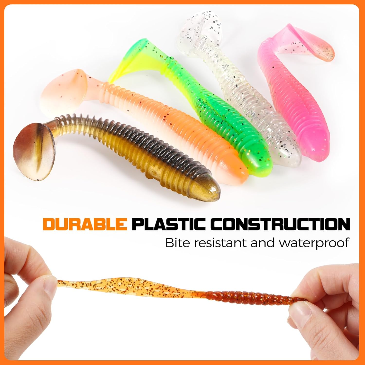 PLUSINNO 108PCS Fishing Lures Kit with Tackle Box