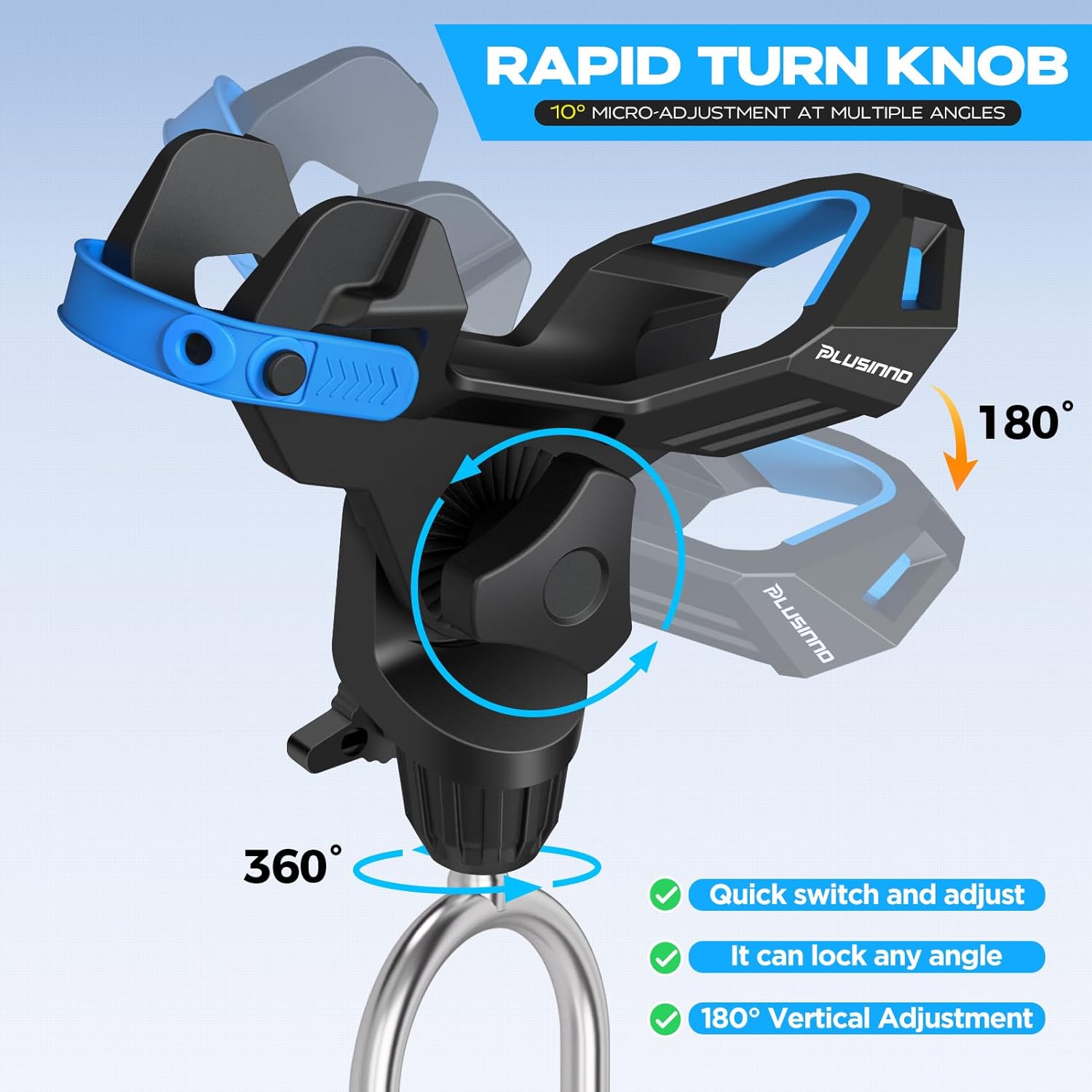 PLUSINNO Upgraded Fishing Rod Holder for Ground,