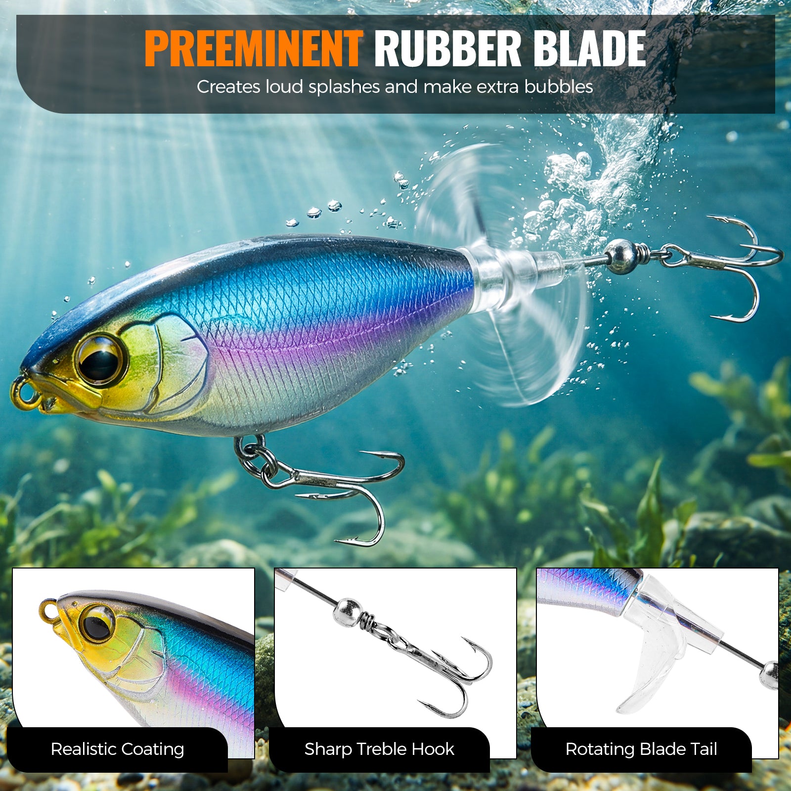 PLUSINNO 307PCS Fishing Tackle Box with Fishing Lures,Fishing Gifts for Men,Trout Fishing Lures,Topwater Lures,Hooks,Fishing Swivel,Spinnerbaits,Saltwater & Freshwater Fishing Gear and Equipment