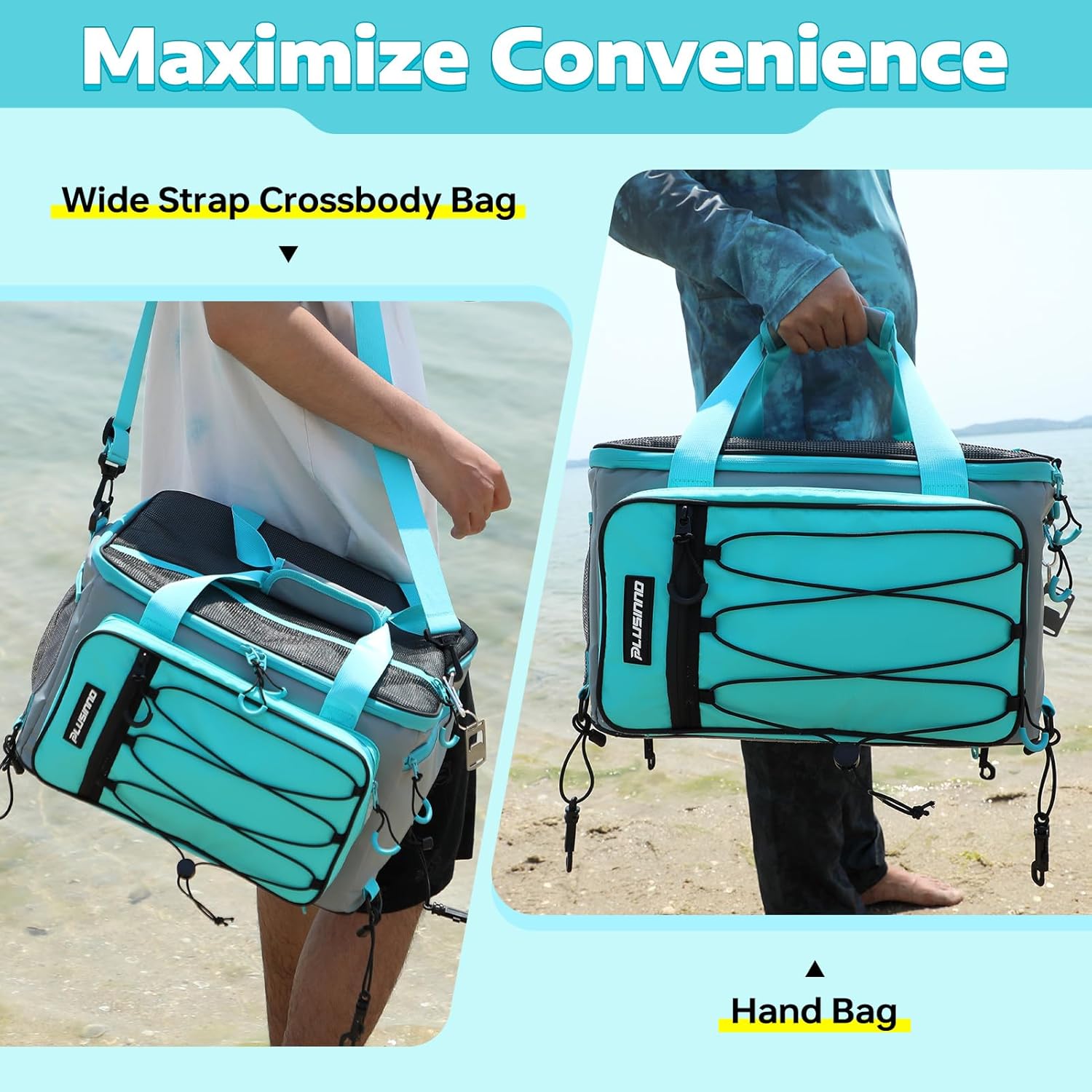 PLUSINNO 28L Paddle Board Cooler, Waterproof SUP Cooler Durable PVC Material,