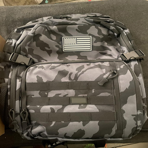 Unisex Tactical Backpack, Water-Resistant Military-Style Rucksack with MOLLE System – Laptop-Compatible Bug Out Bag for Work, Camping, Hiking & Travel