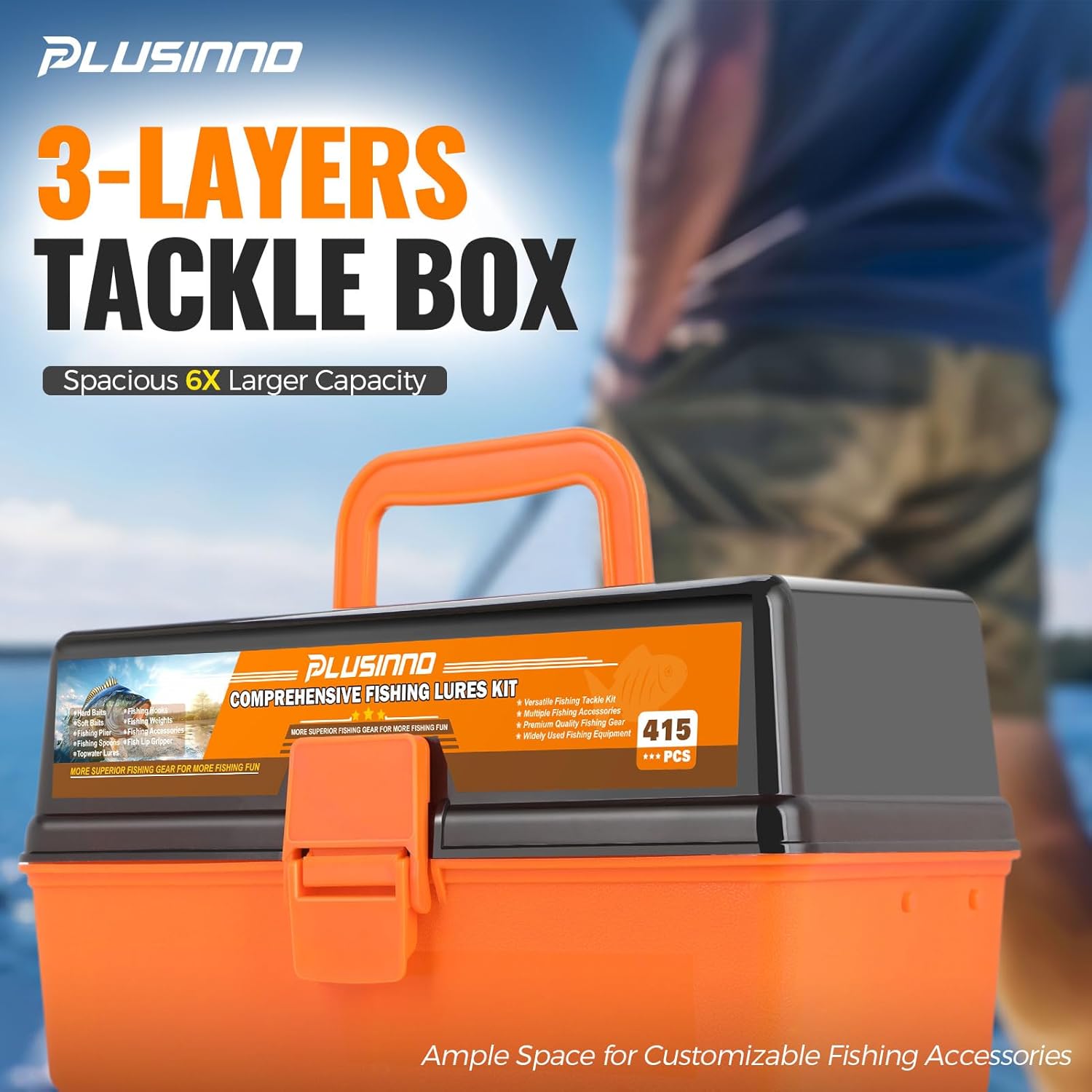 PLUSINNO 415Pcs Fishing Lures Tackle Box – Plusinno PLUSINNO 415Pcs Fishing Lures Tackle Box – Plusinno