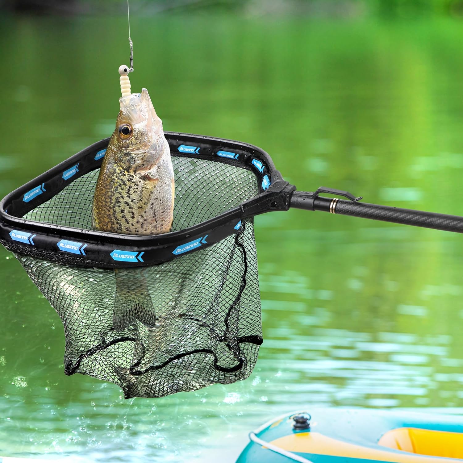 PLUSINNO Carbon Fiber Telescopic Handle Floating Fishing Net