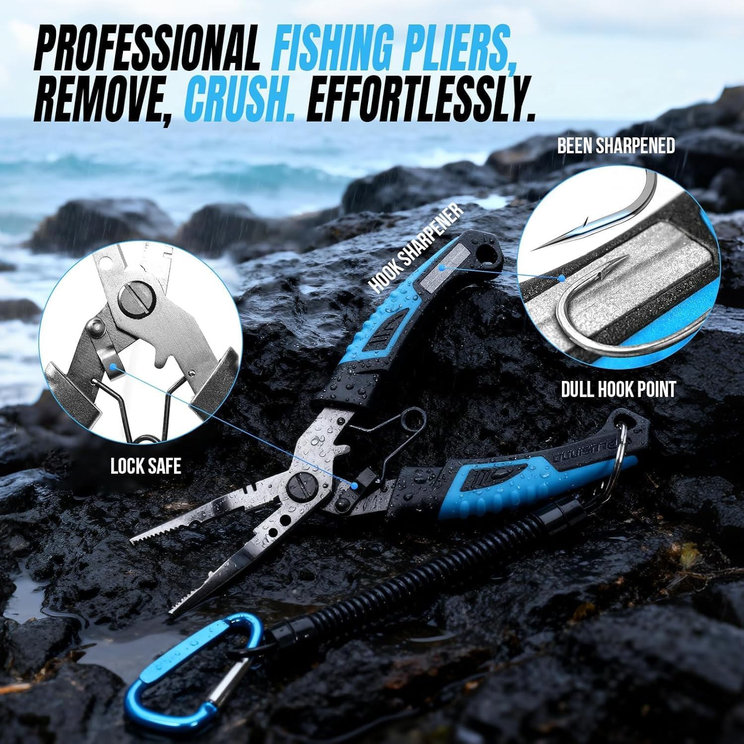 PLUSINNO Fishing Gear,Full Fishing Pole kit, Fishing Gifts for Men with Fishing Tool Kit