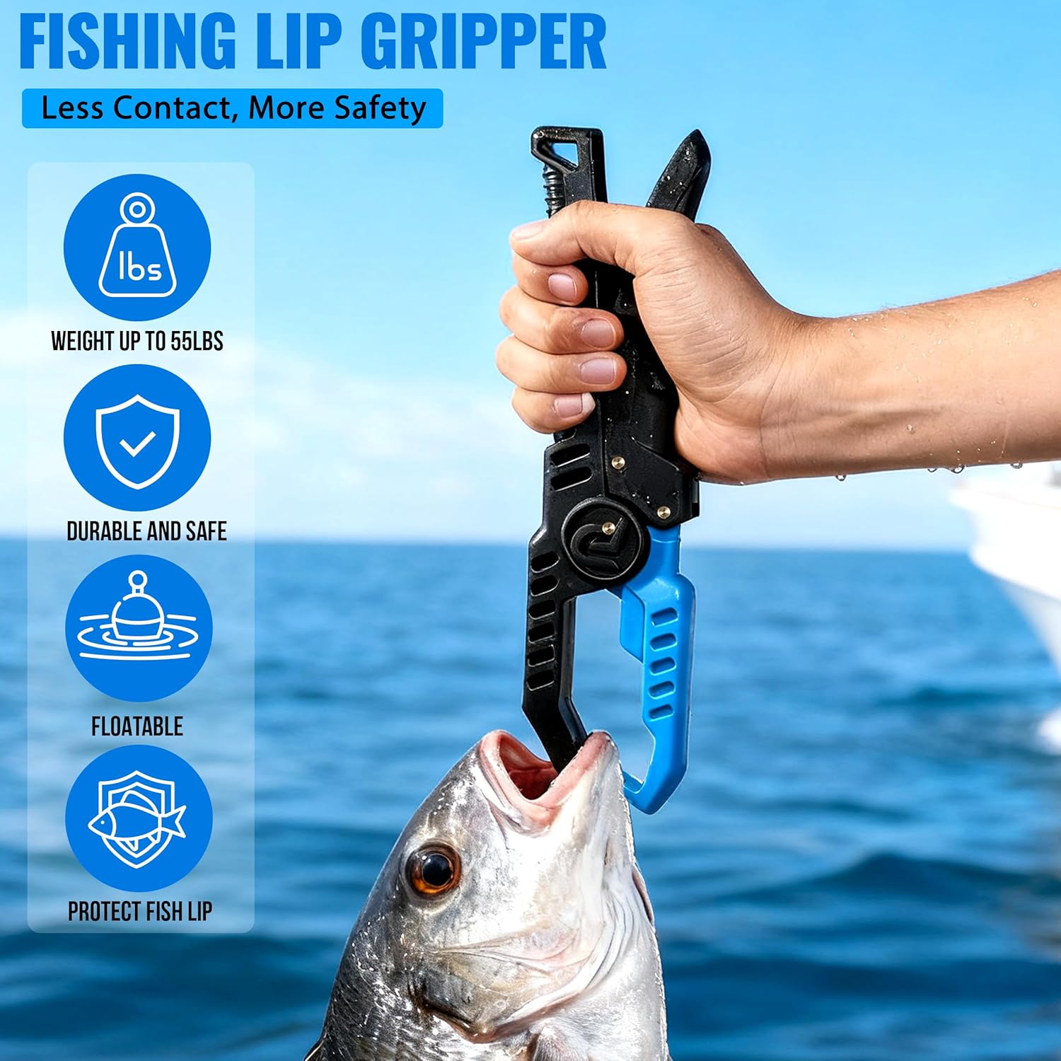 PLUSINNO Fishing Gear,Full Fishing Pole kit, Fishing Gifts for Men with Fishing Tool Kit