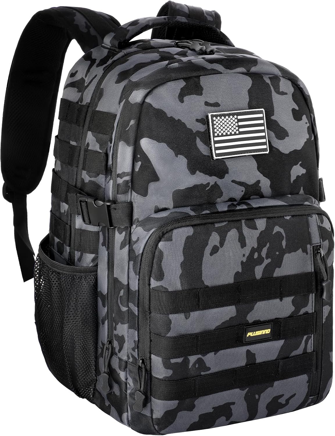 PLUSINNO Tactical Backpack, 40L Water Resistant Military Backpack, gym backpack for men