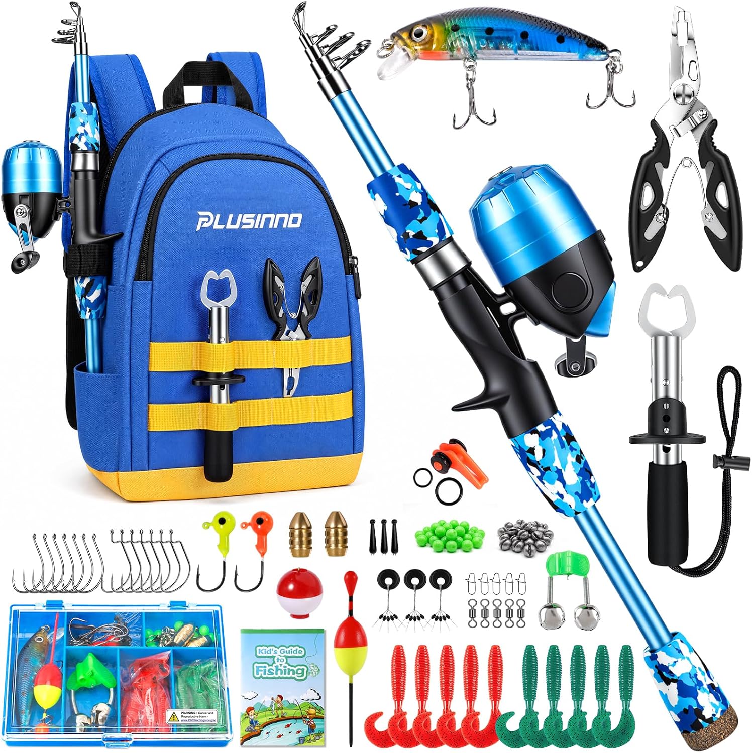 children's telescopic fishing rod Kids Pole Set design spincast reel Telescopic Fishing Pole