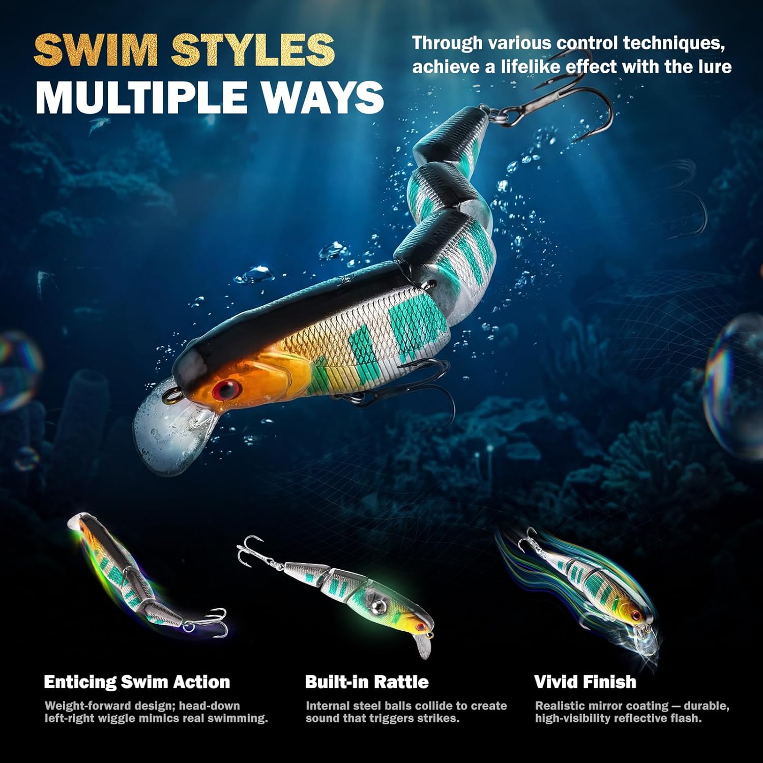PLUSINNO Fishing Lures - Gifts Tackle Box,  Fishing Gifts for Men,Father
