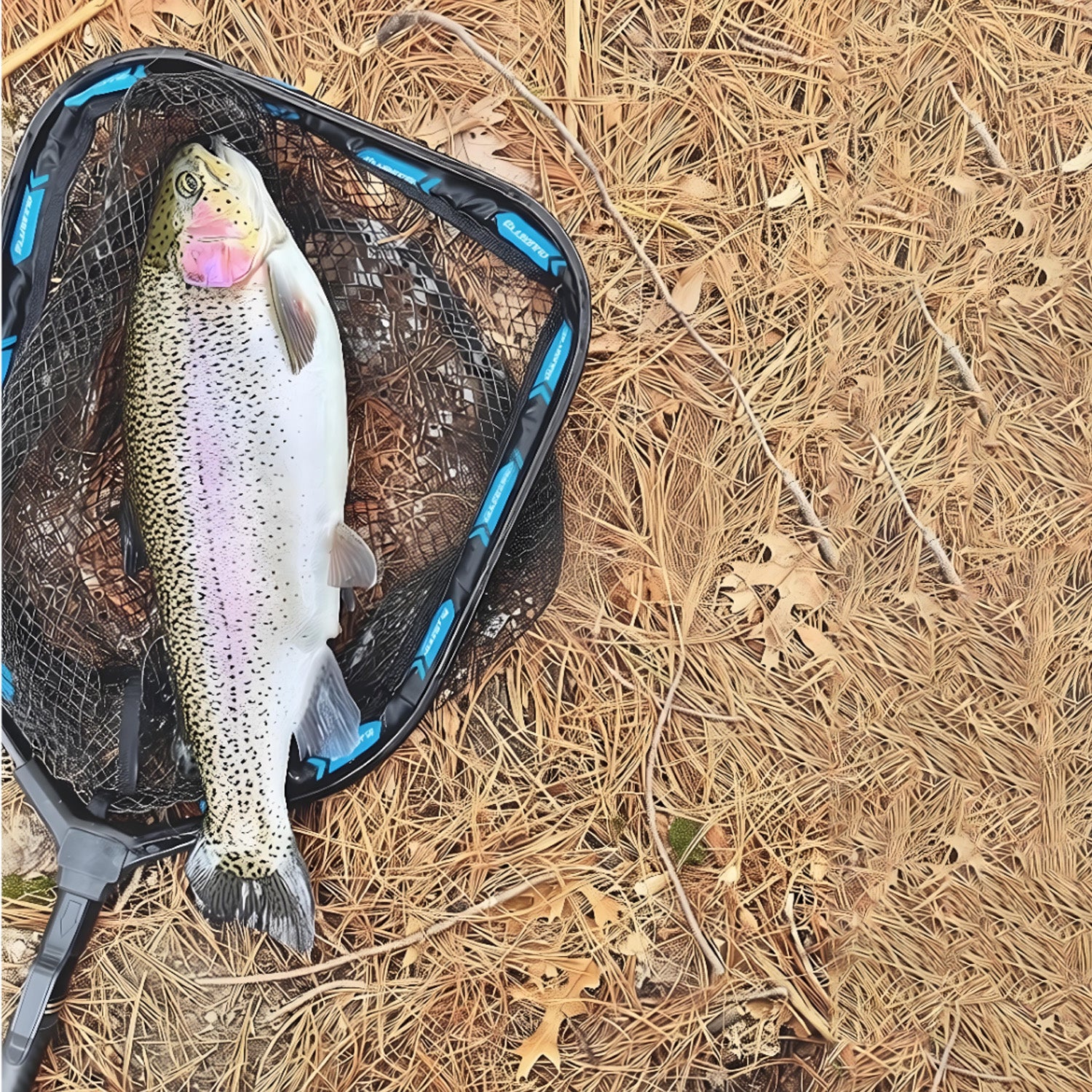PLUSINNO Fishing Net Carbon Fiber Long Fish Net and fishing plier can easily split rings,