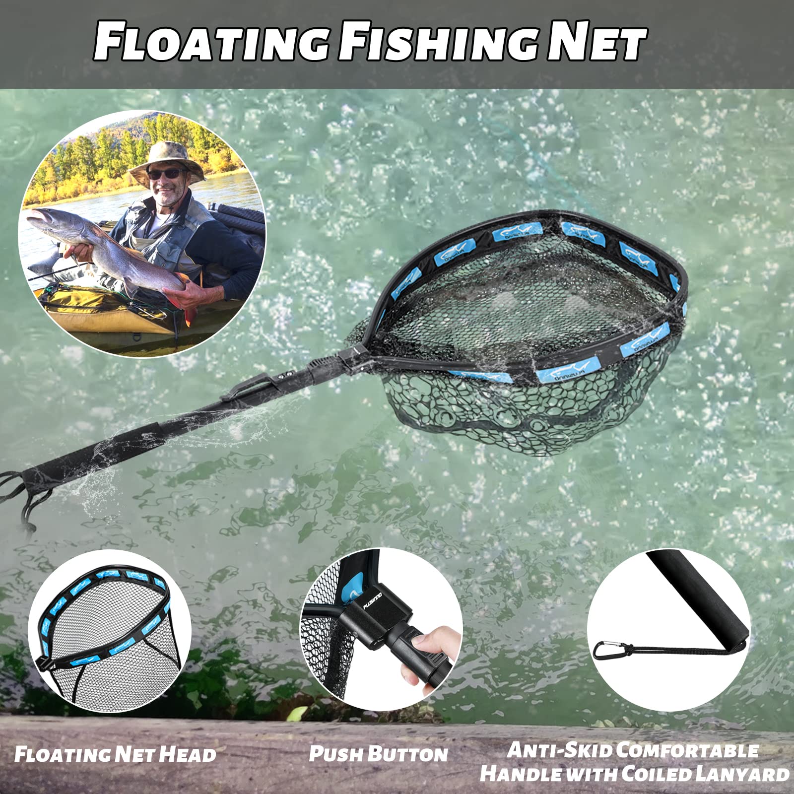 PLUSINNO FN1 角型浮魚ランディングネット