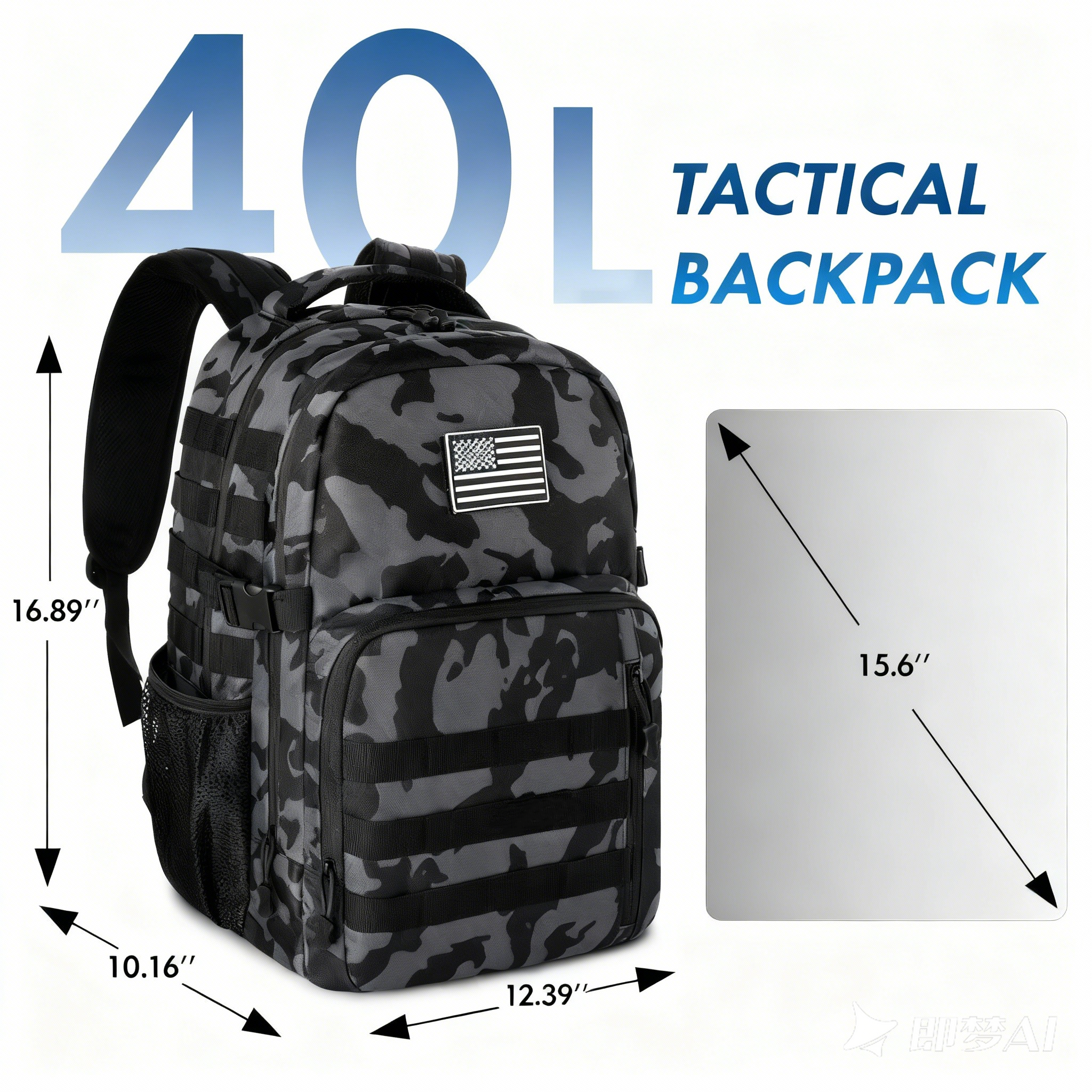 Large Capacity Backpack For Men And Women, Military Travel Backpack, Laptop Backpack, 3-day Emergency Backpack, Suitable For Work, Business, Camping, Hiking, Travel, Holiday Travel, Party Gifts