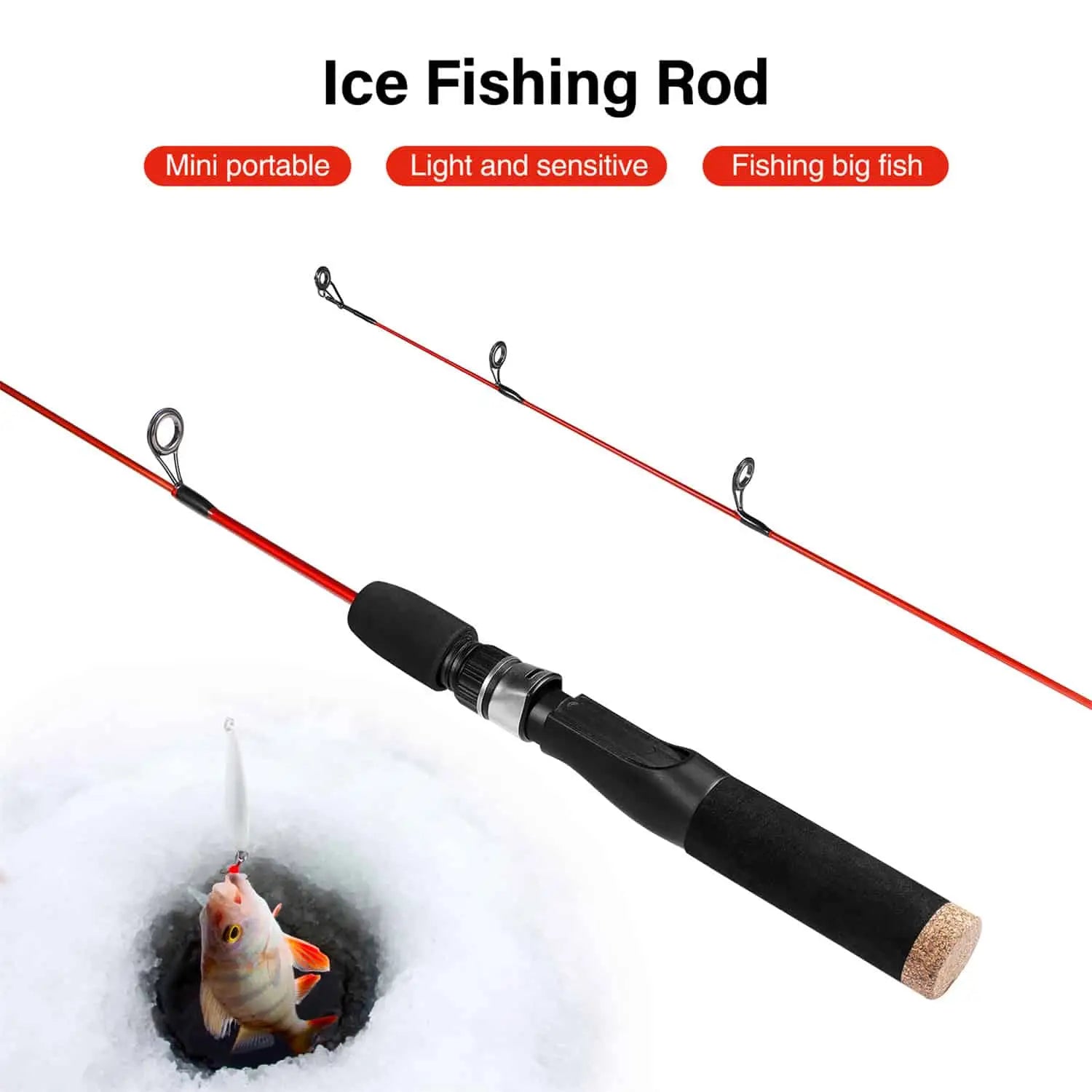 big fish ice fishing poles PLUSINNO ICE Ⅰ Ice Fishing Rod – Plusinno