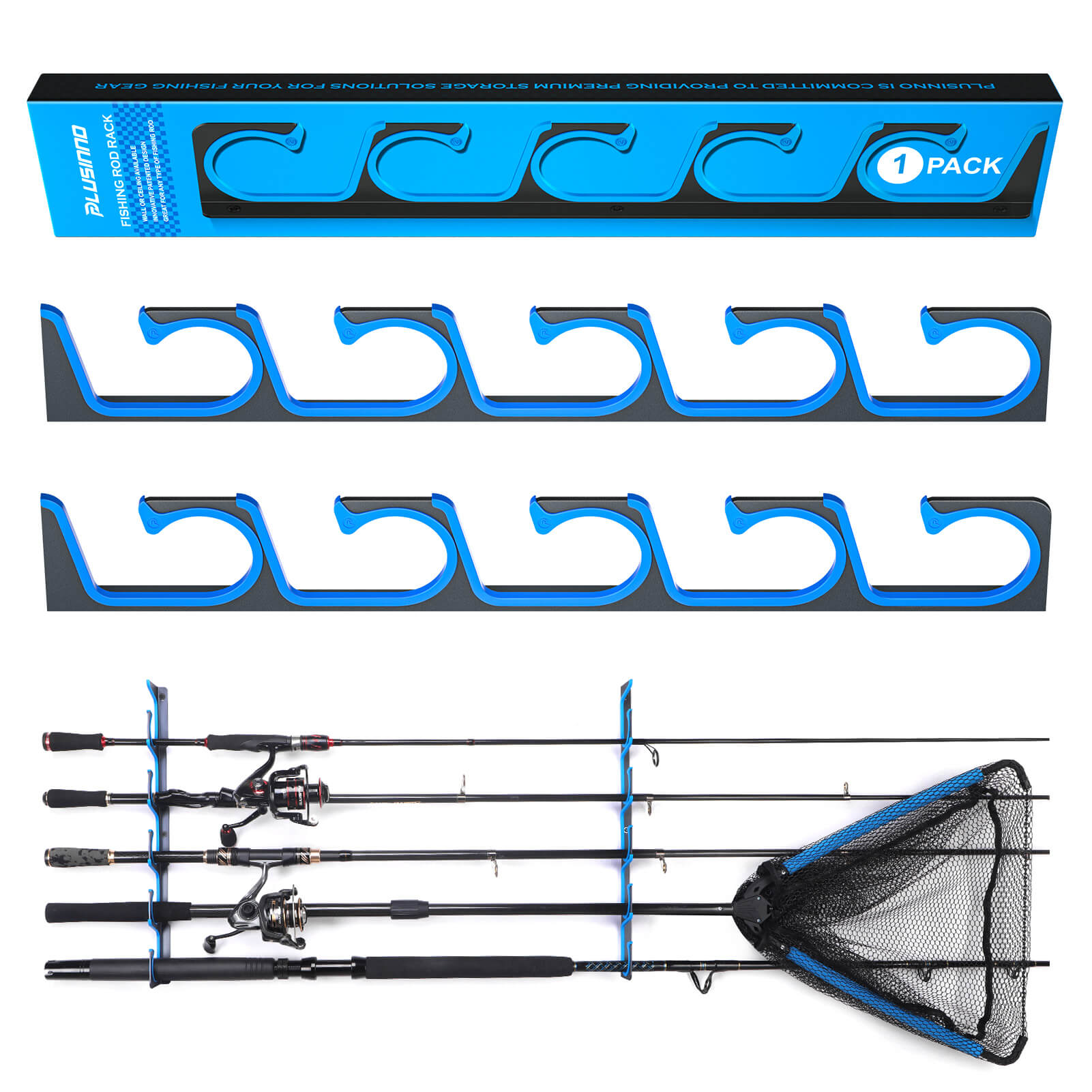 fishing pole rack