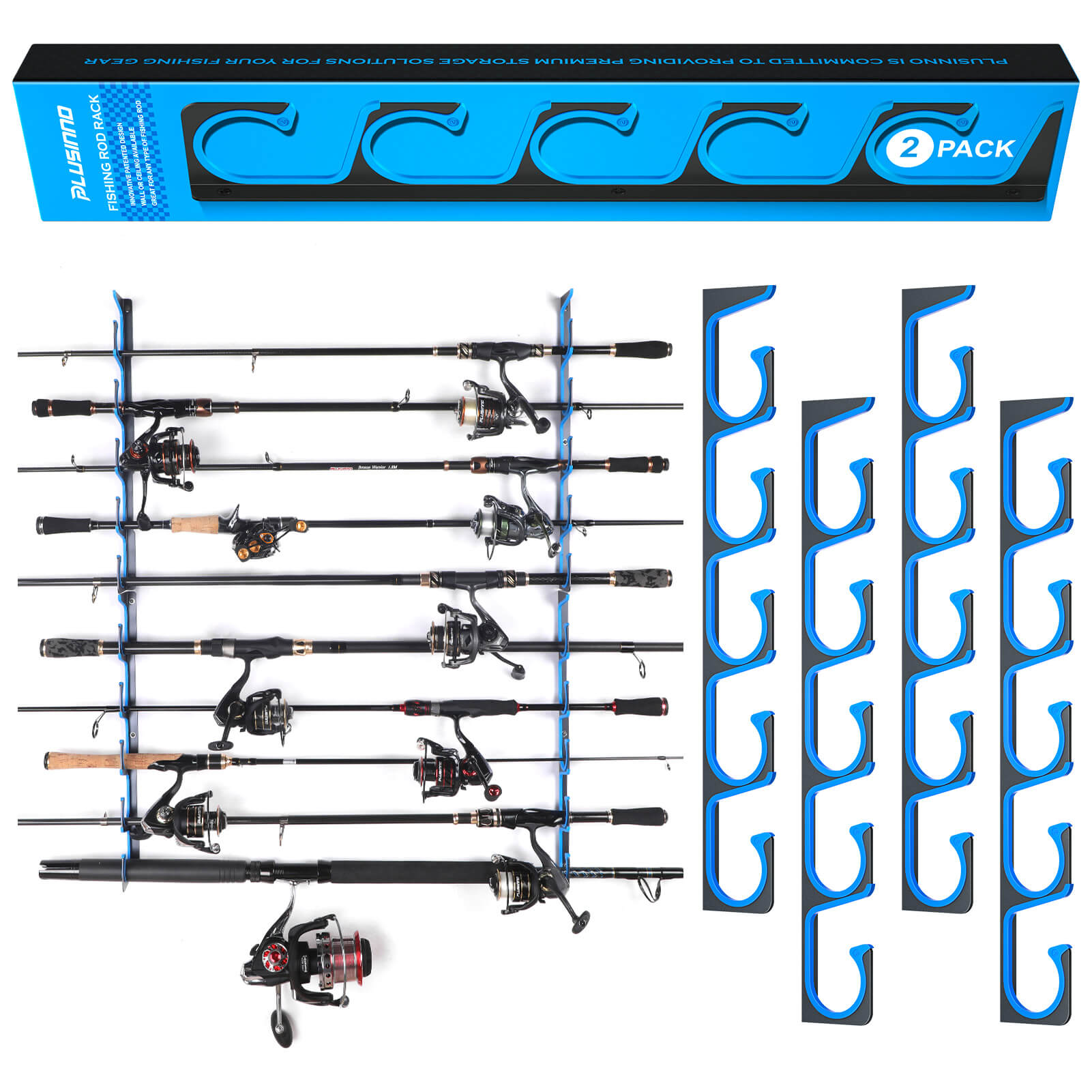 fishing rod rack wall