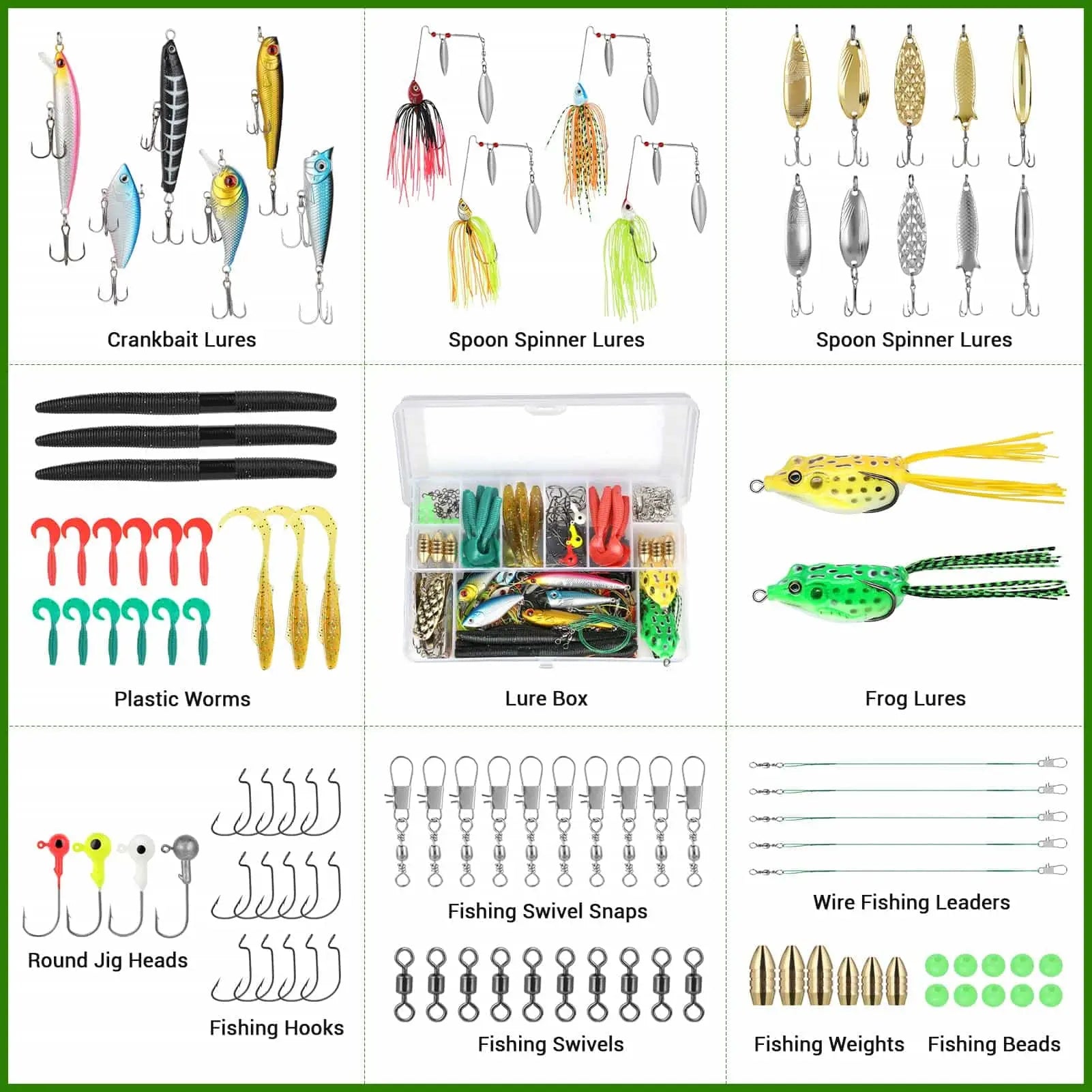 PLUSINNO 102Pcs Fishing Lures Kit – Plusinno PLUSINNO 102Pcs Fishing Lures Kit – Plusinno