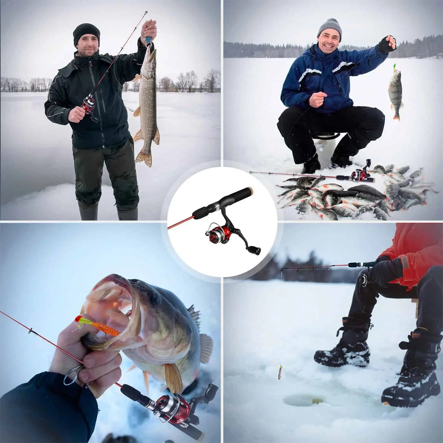 PLUSINNO ICE Ⅰ Ice Fishing Rod Reel Comb Full kit