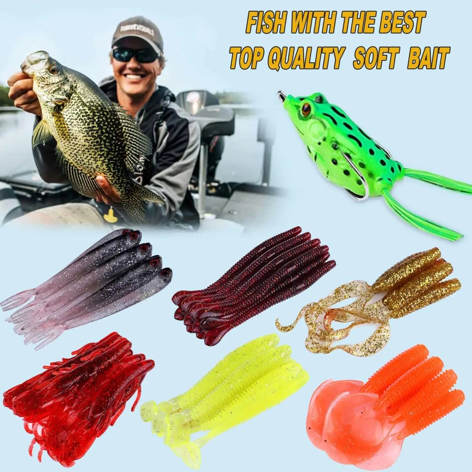 PLUSINNO 189Pcs Fishing Lures Kit