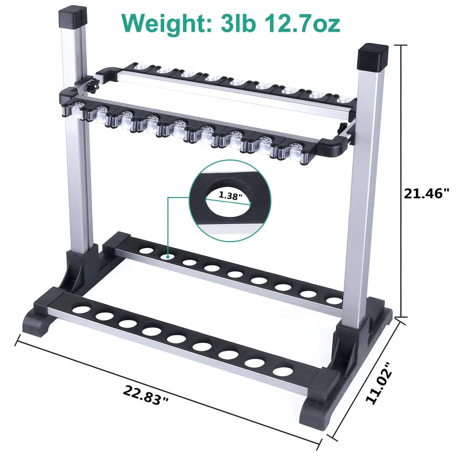 Eupheng 24 Pack of Fishing Pole Holder Clips Clamps Holder Rack Organizer  for Fishing Rod Storage