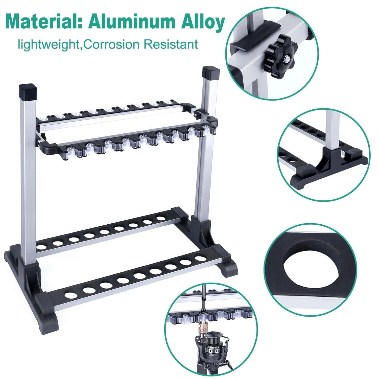 PLUSINNO V18 Fishing Rod Holder Storage Rack