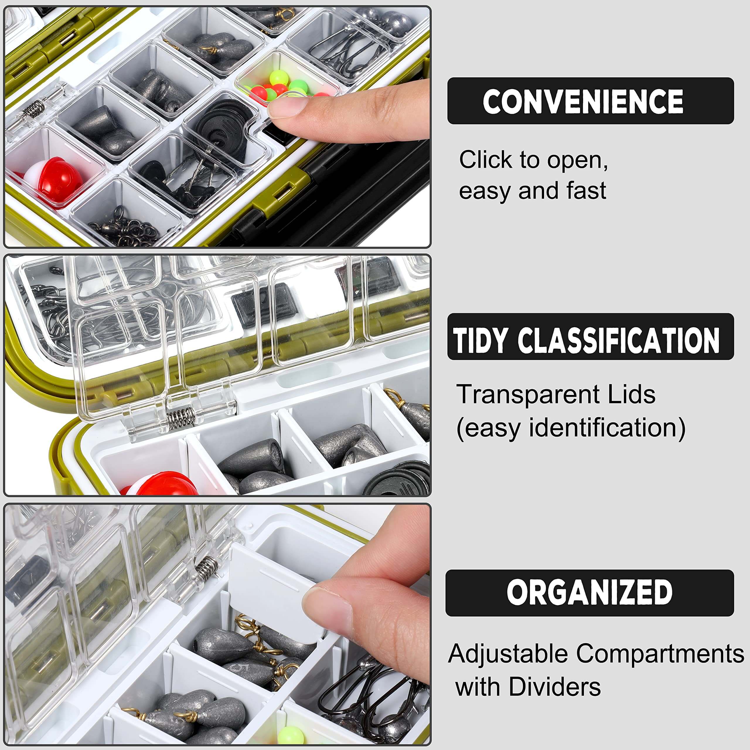 PLUSINNO 251 Pcs Fishing Accessories Kit