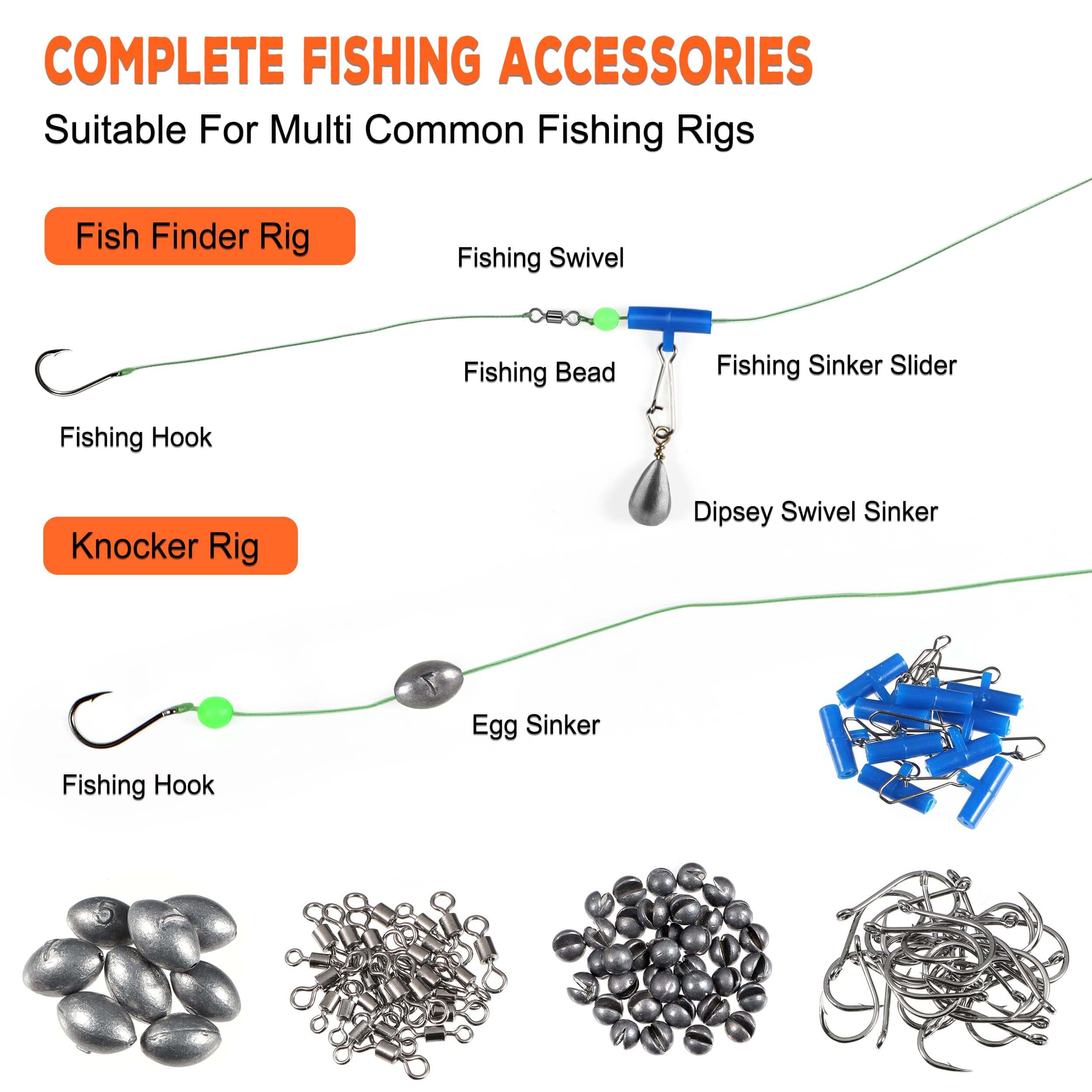 Plusinno 253 pcs Fishing Accessories Kit