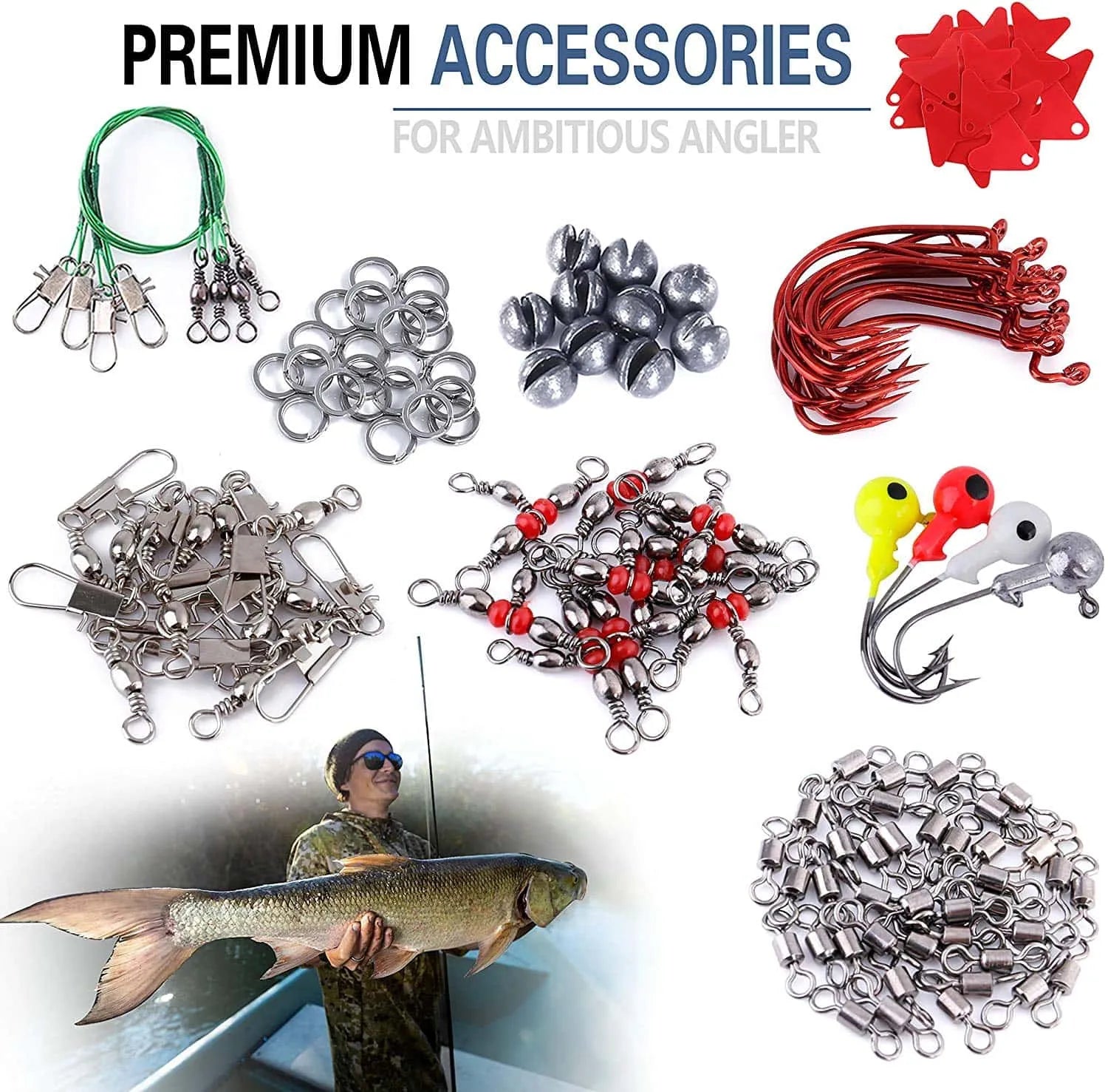 PLUSINNO 263Pcs Fishing Accessories Kit – Plusinno