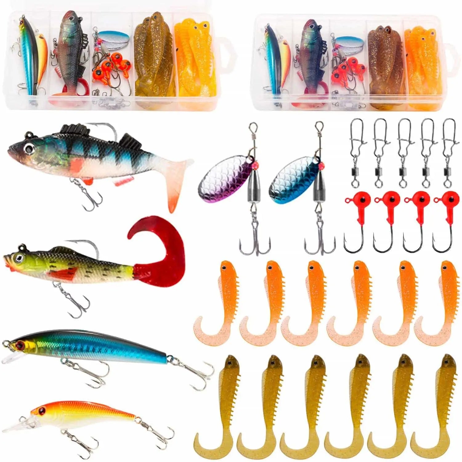 PLUSINNO 27Pcs Fishing Lures Kit
