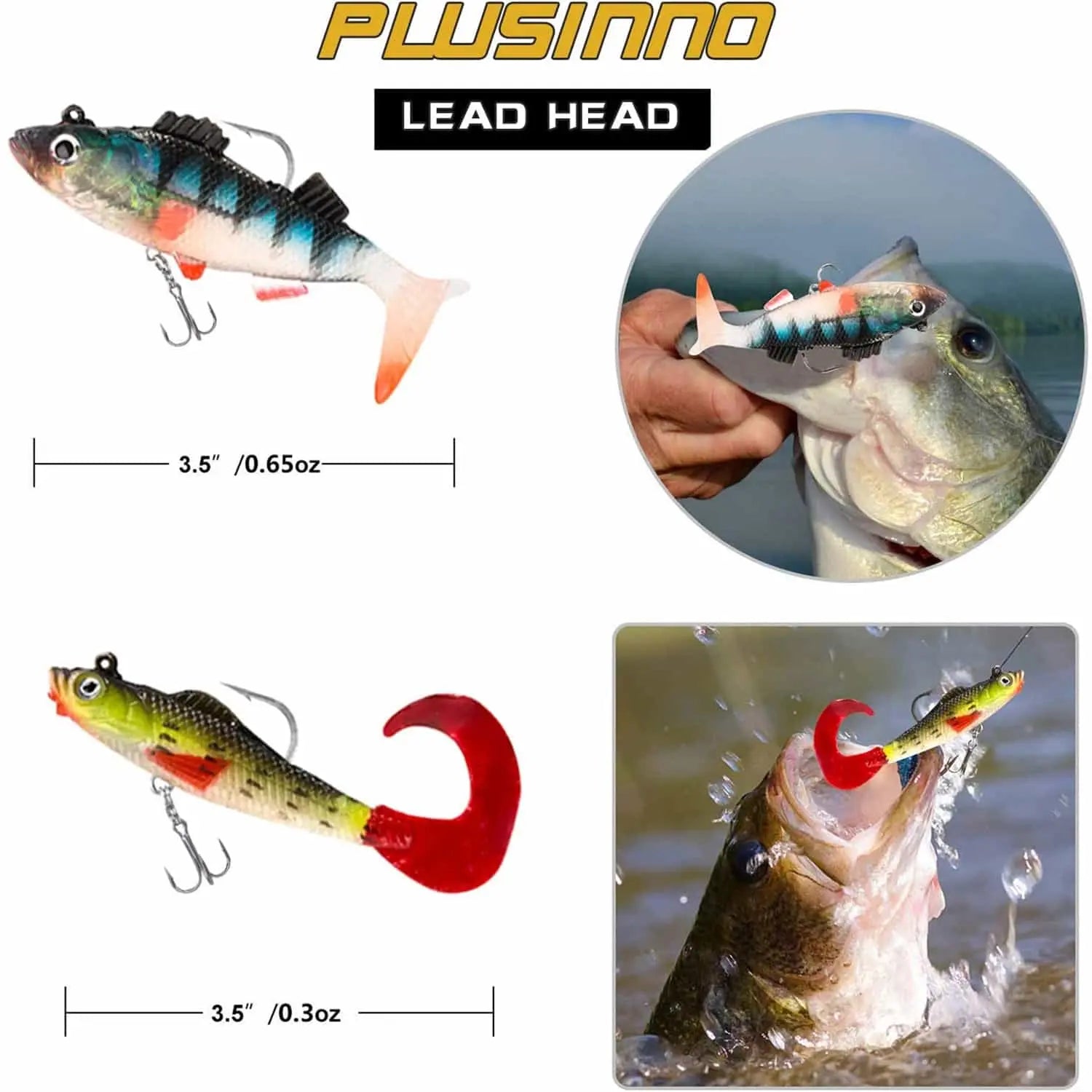 PLUSINNO 27Pcs Fishing Lures Kit