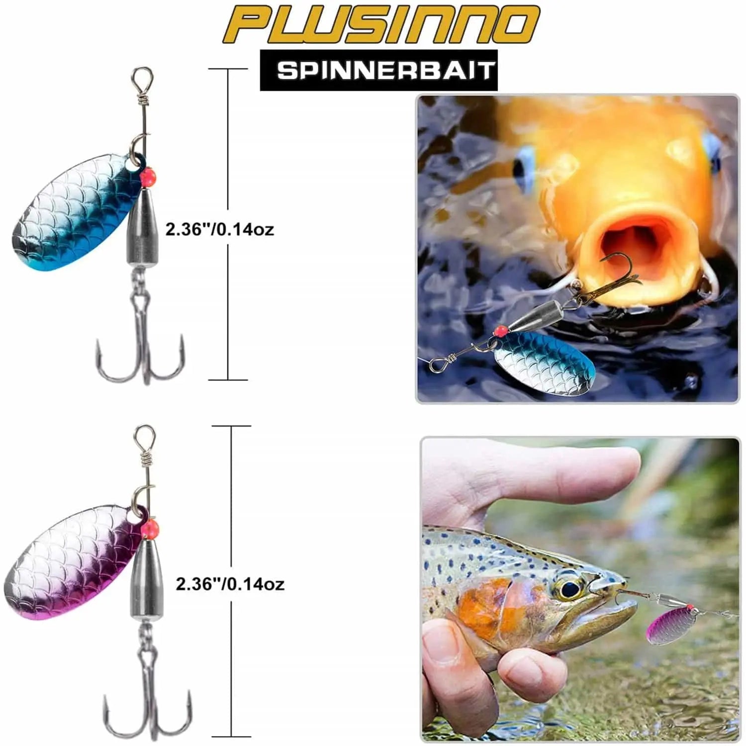 PLUSINNO 27Pcs Fishing Lures Kit