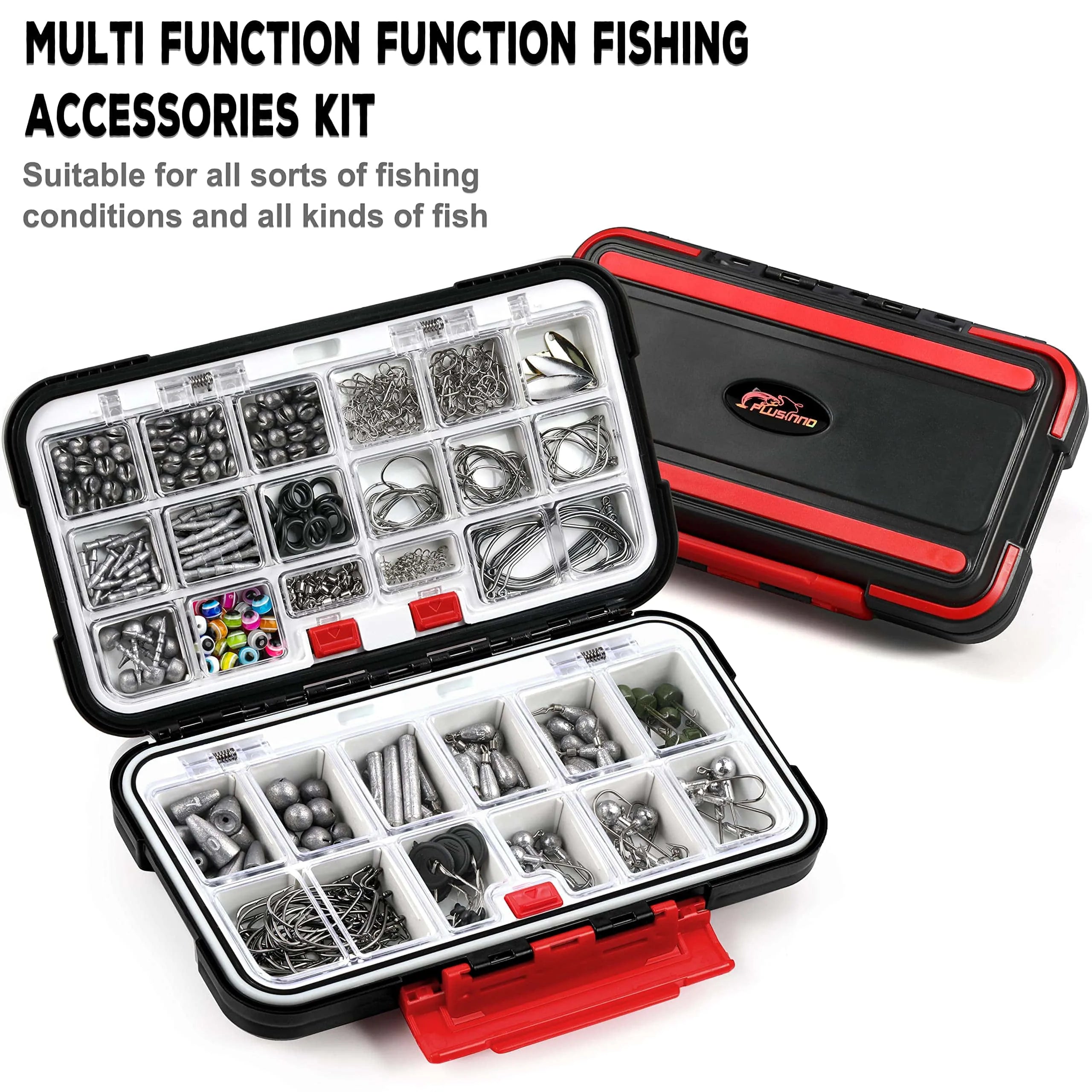 PLUSINNO 387 PCS Fishing Accessories Kit