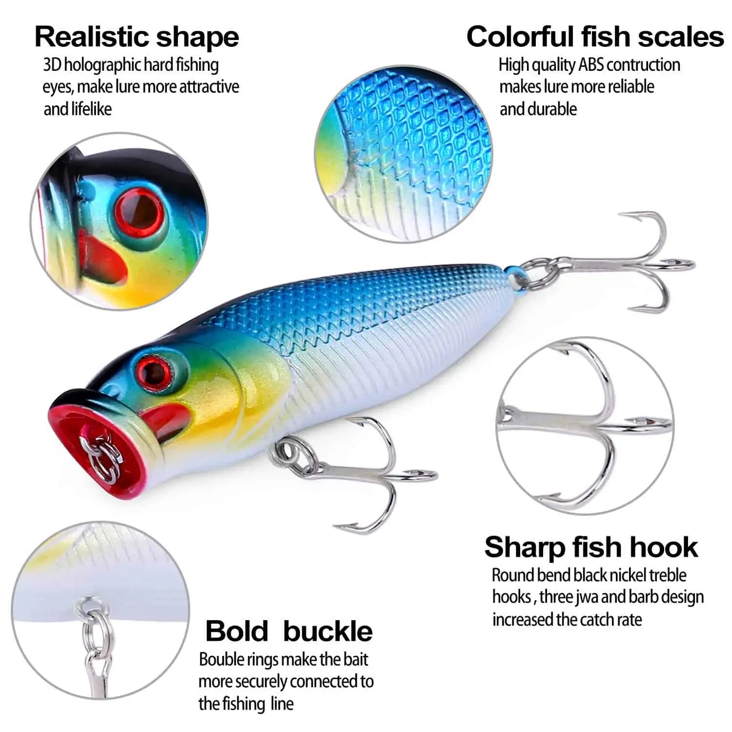 PLUSINNO 51Pcs Fishing Lures Kit