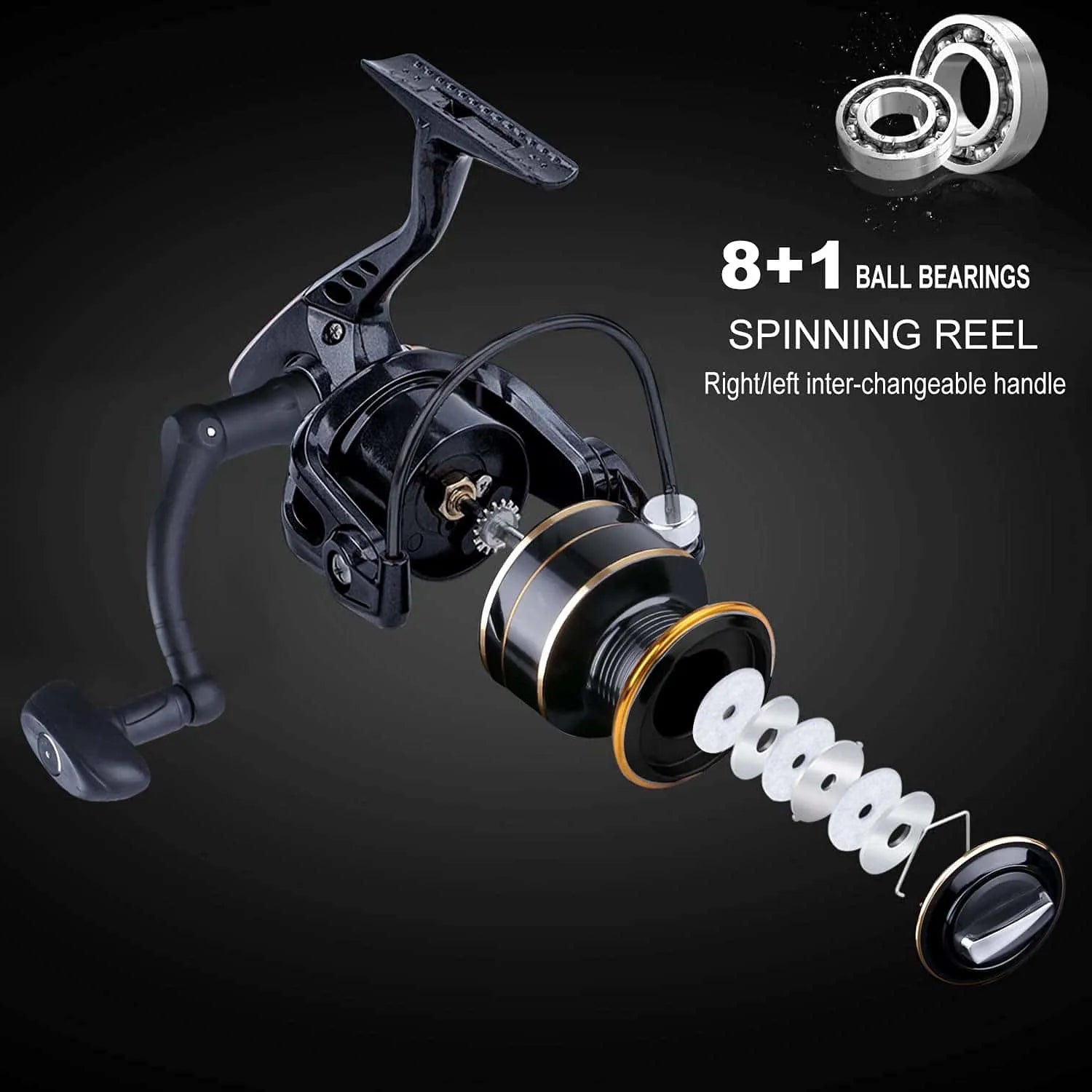 Carrete de pesca giratorio PLUSINNO HT