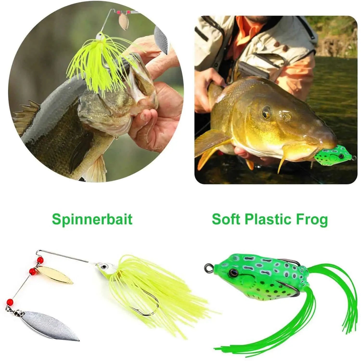 PLUSINNO 67Pcs Fishing Lures Kit