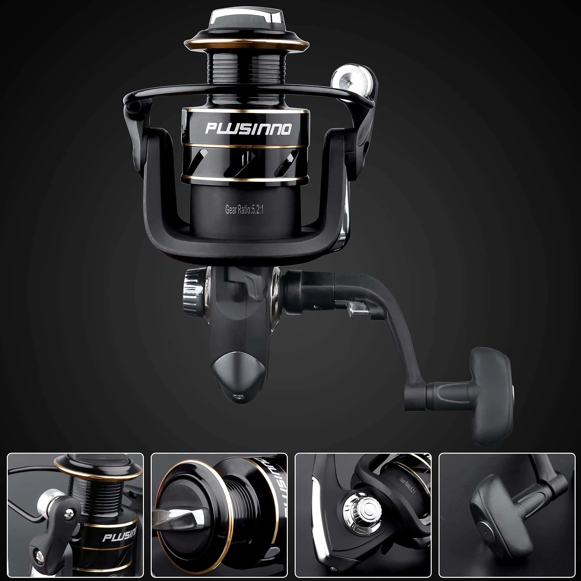 Carrete de pesca giratorio PLUSINNO HT