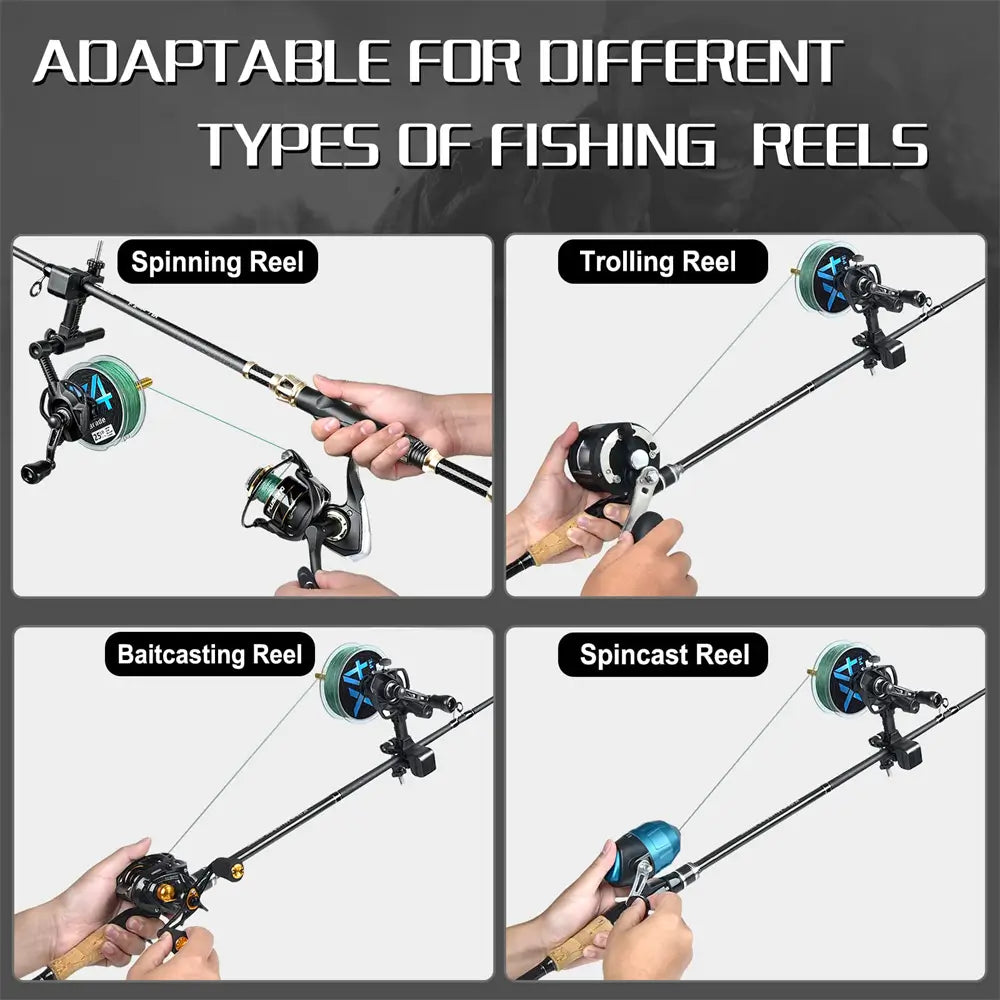  Fishing Line Spooler, No Line Twist Portable Fishing Reel  Spooler For Spinning Reel, Baitcasting And Spincast Reel