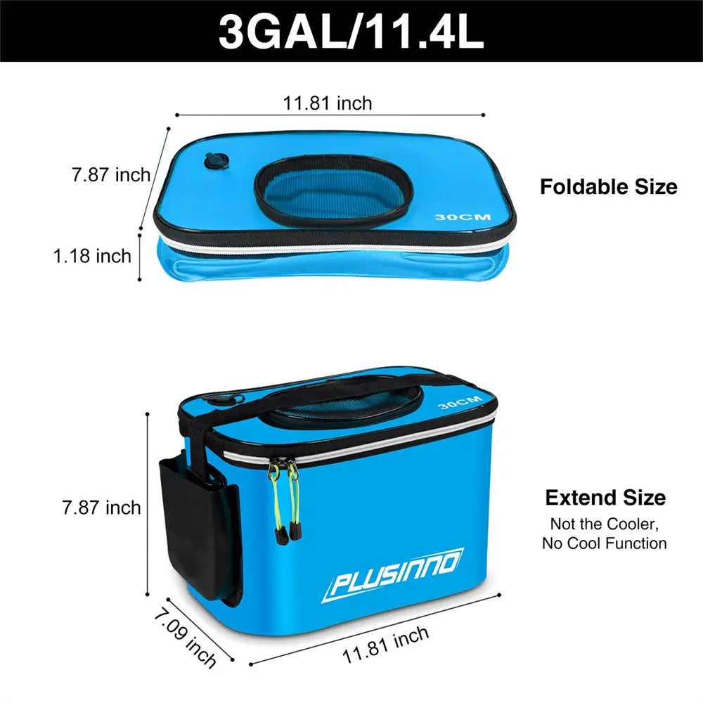 PLUSINNO Foldable Fishing Bait Bucket