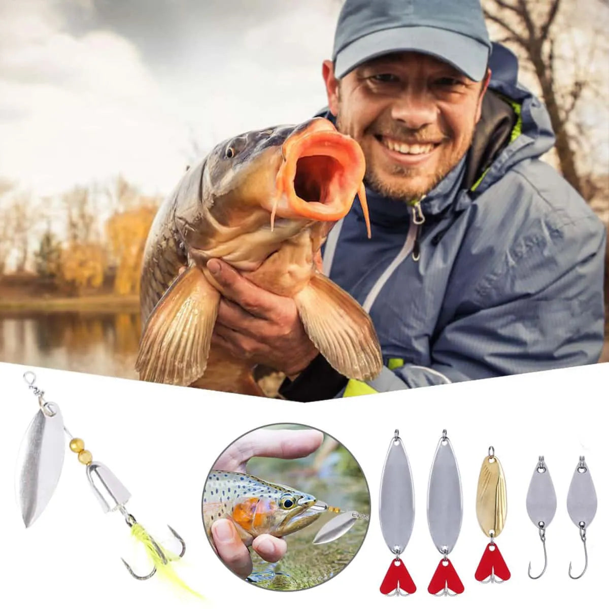 PLUSINNO 78Pcs Fishing Lures Kit – Plusinno