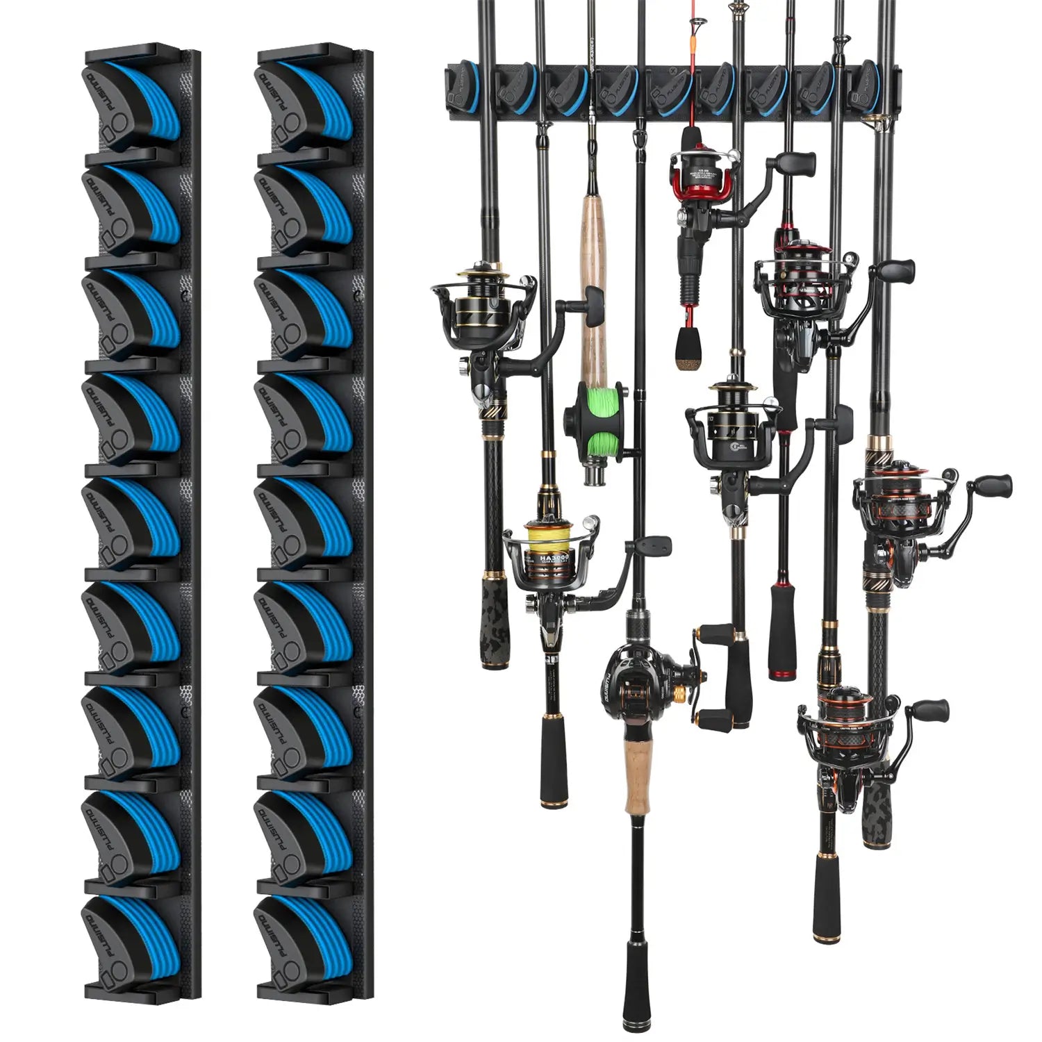 PLUSINNO V9 Fishing Pole Organizer Holder Wall Rack for Home – Plusinno PLUSINNO V9 Fishing Pole Organizer Holder Wall Rack for Home – Plusinno