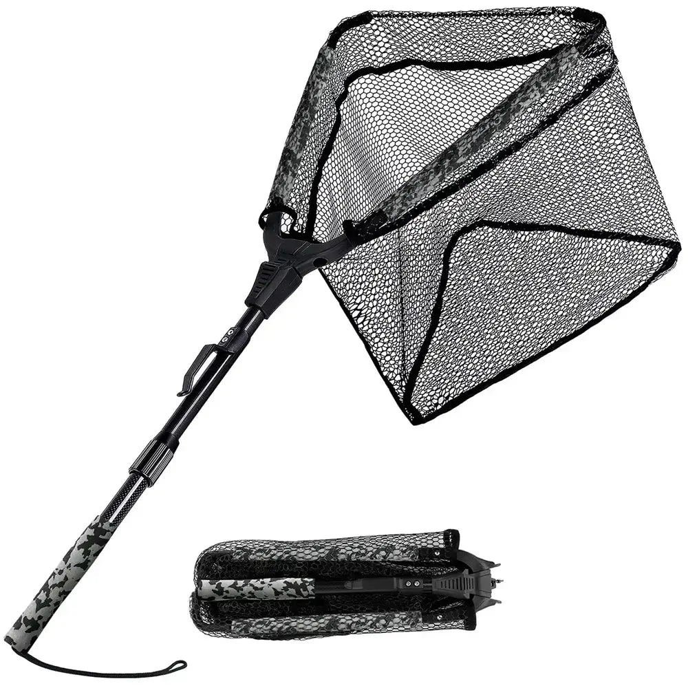 PLUSINNO FN4 Triangular Floating Fish Landing Net with Telescopic Pole Plusinno PLUSINNO FN4 Triangular Floating Fish Landing Net with Telescopic Pole Plusinno