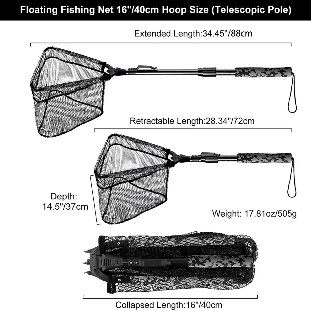 elive extendable telescopic fish net PLUSINNO FN4 Triangular Floating Landing with Pole – Plusinno Featured Collection Megabass I-Wing - Topwater lightweight fishing net with Spectra Line Model:15 lb 150 yds