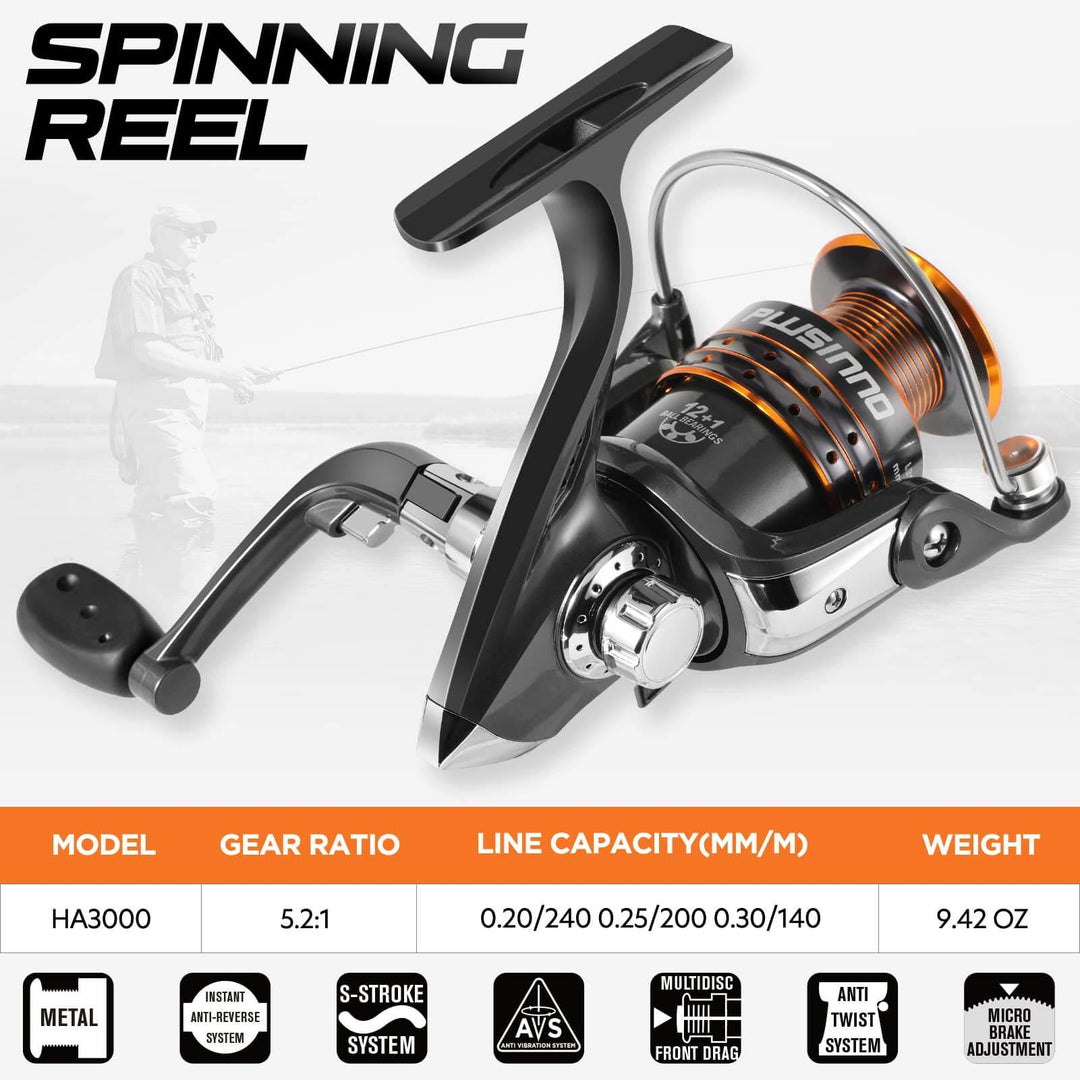 Full Kit Telescopic Fishing Rod and Reel Combos I PLUSINNO – Plusinno